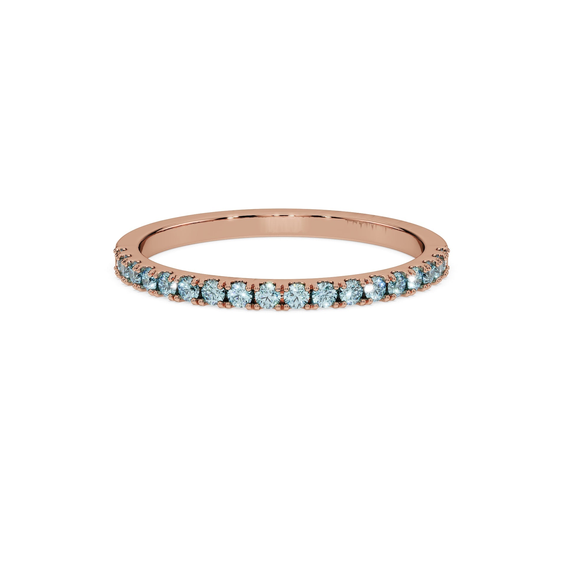 14K Rose gold_Ice Blue Diamond