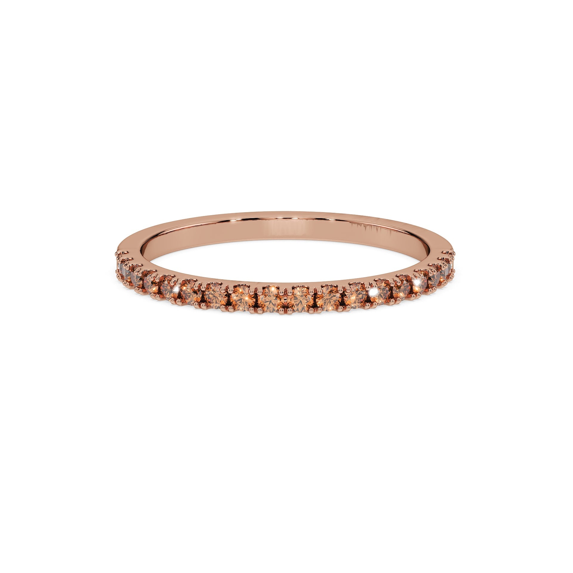 14K Rose gold_Cherry Cognac Diamond