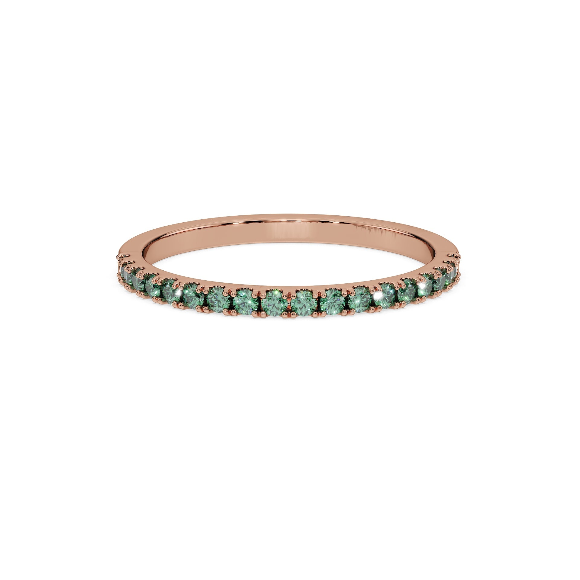 14K Rose gold_Royal Green Diamond
