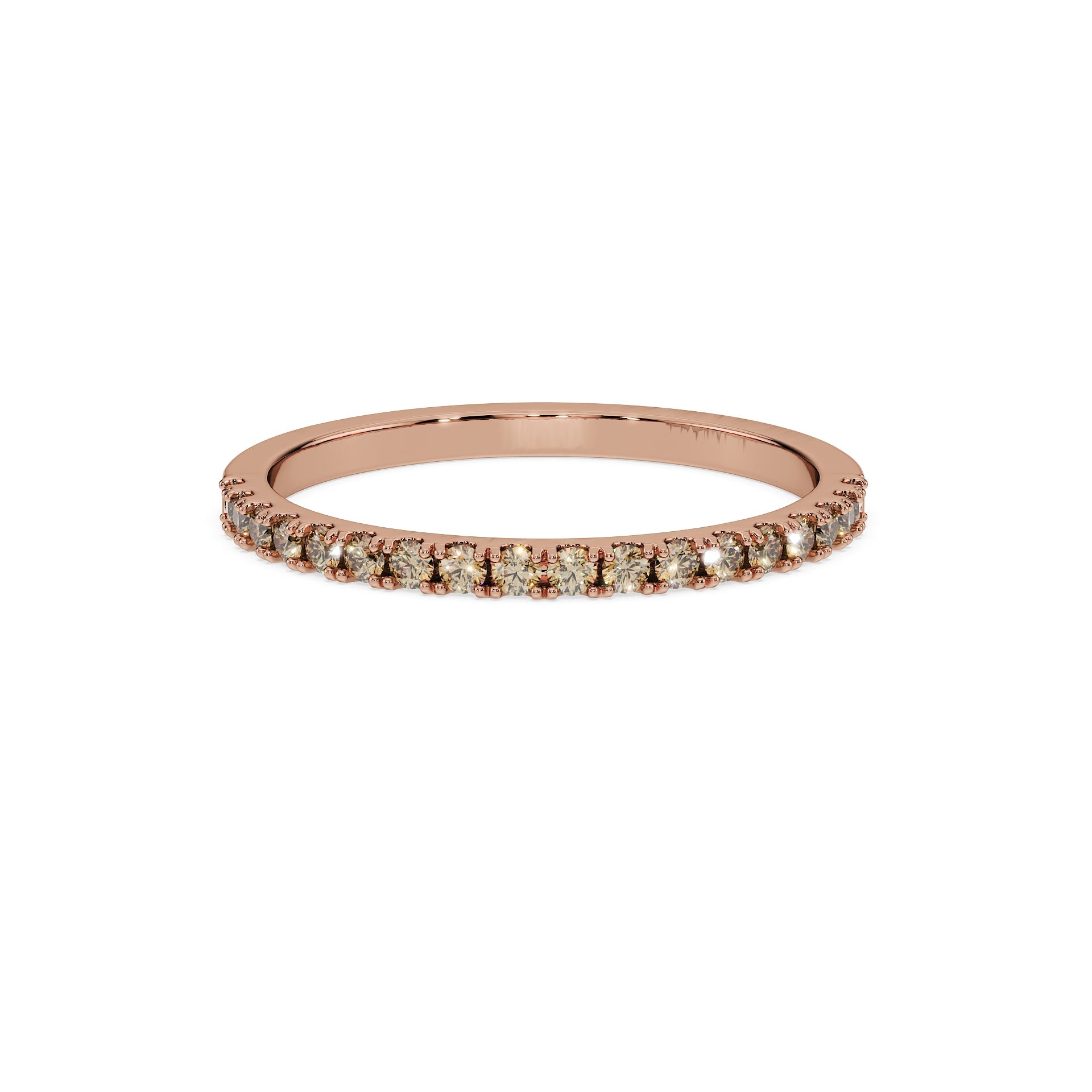 14K Rose gold_Brown Diamond