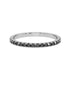 14K White gold_Black Diamond
