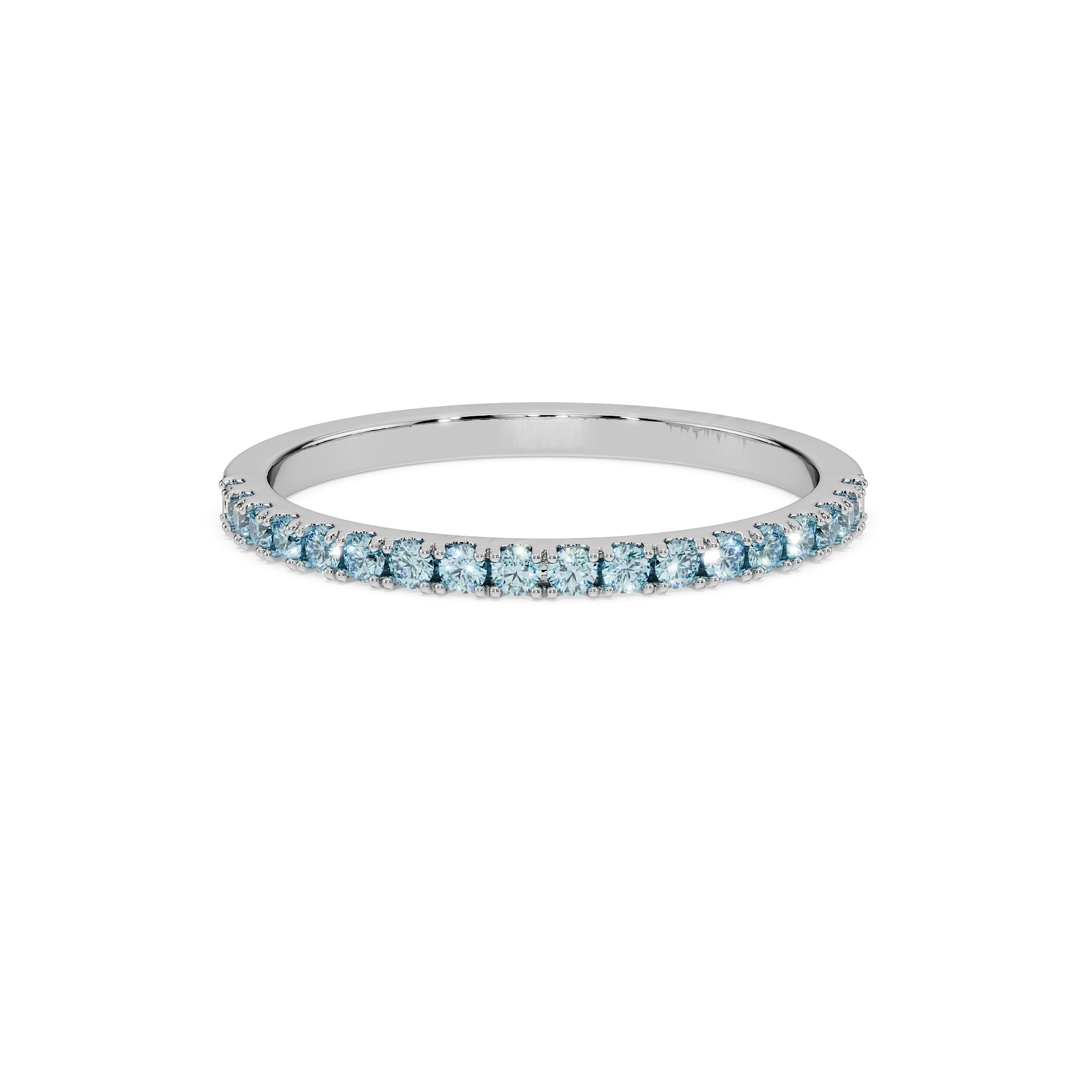 14K White gold_Ice Blue Diamond