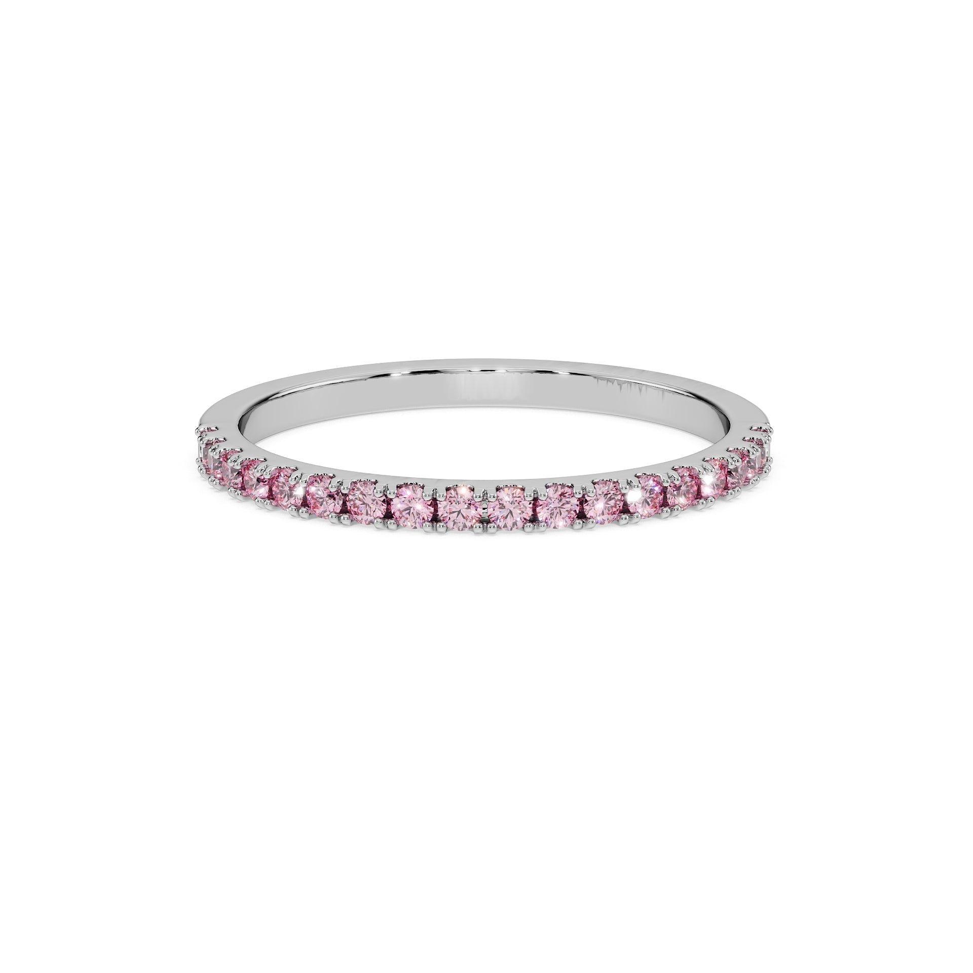 14K White gold_Vivid Pink Diamond
