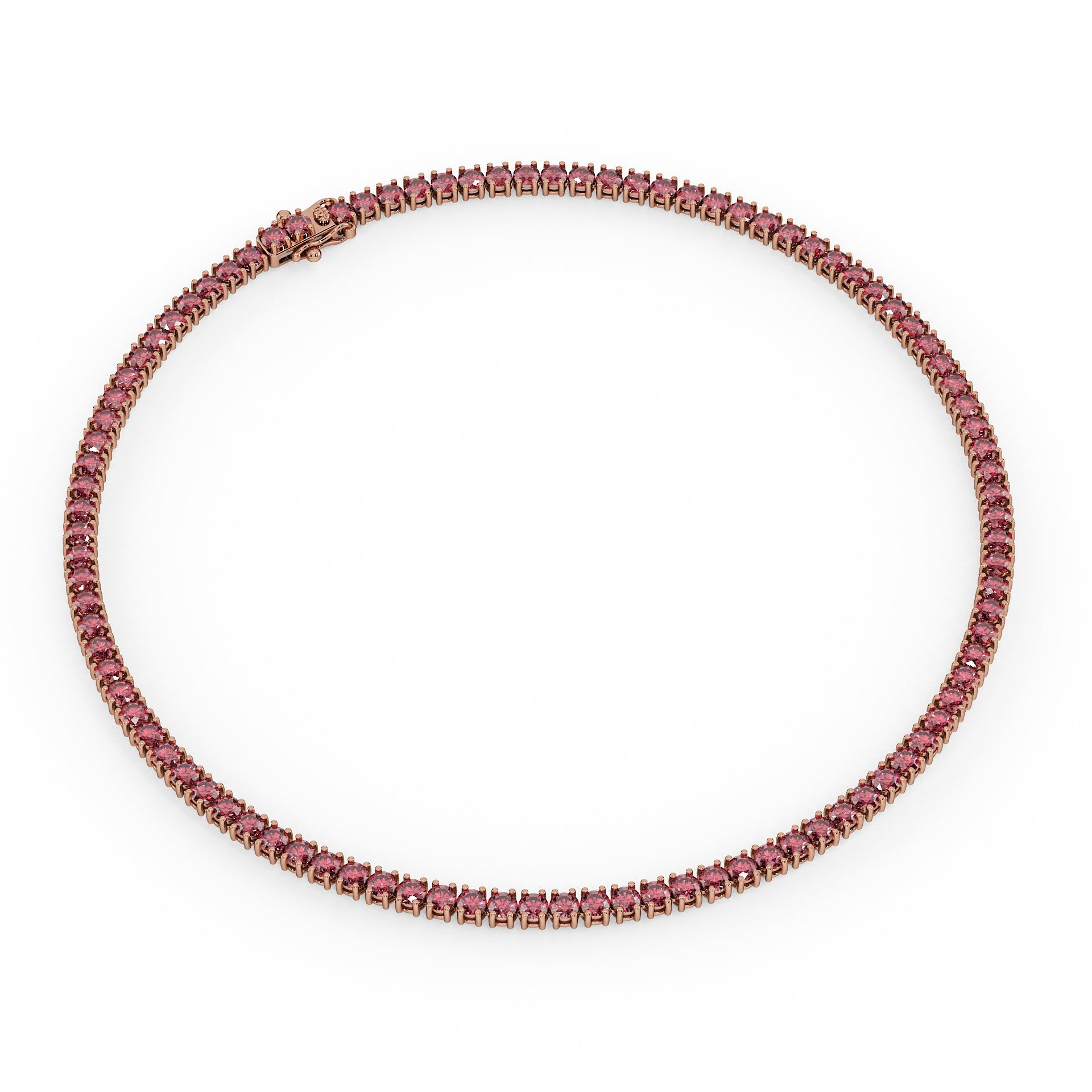 Statement 11-Color 23ct Diamond Tennis Necklace