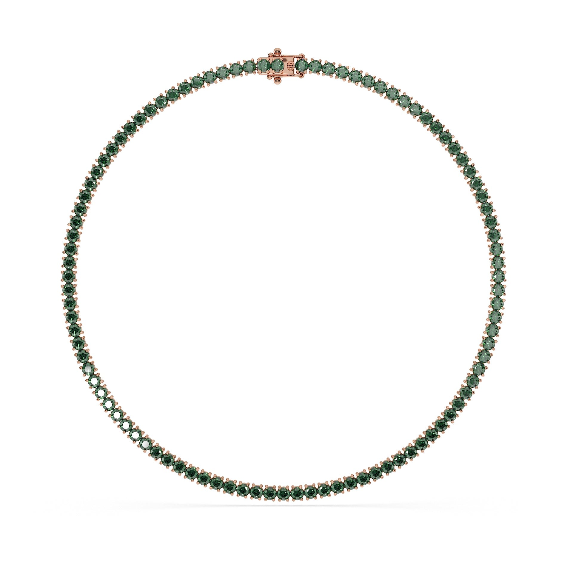 14K Rose gold_Royal Green Diamond