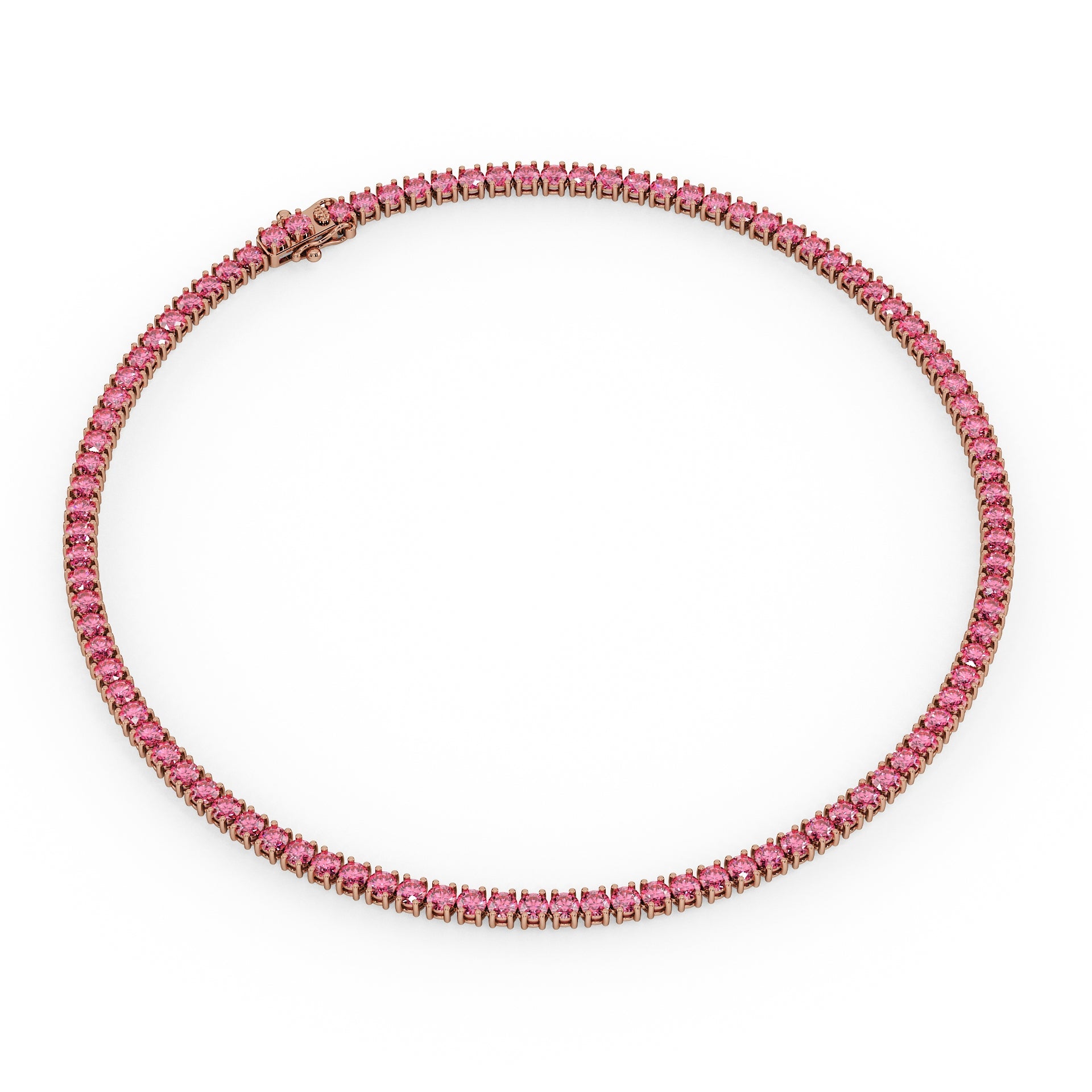 Statement 11-Color 23ct Diamond Tennis Necklace