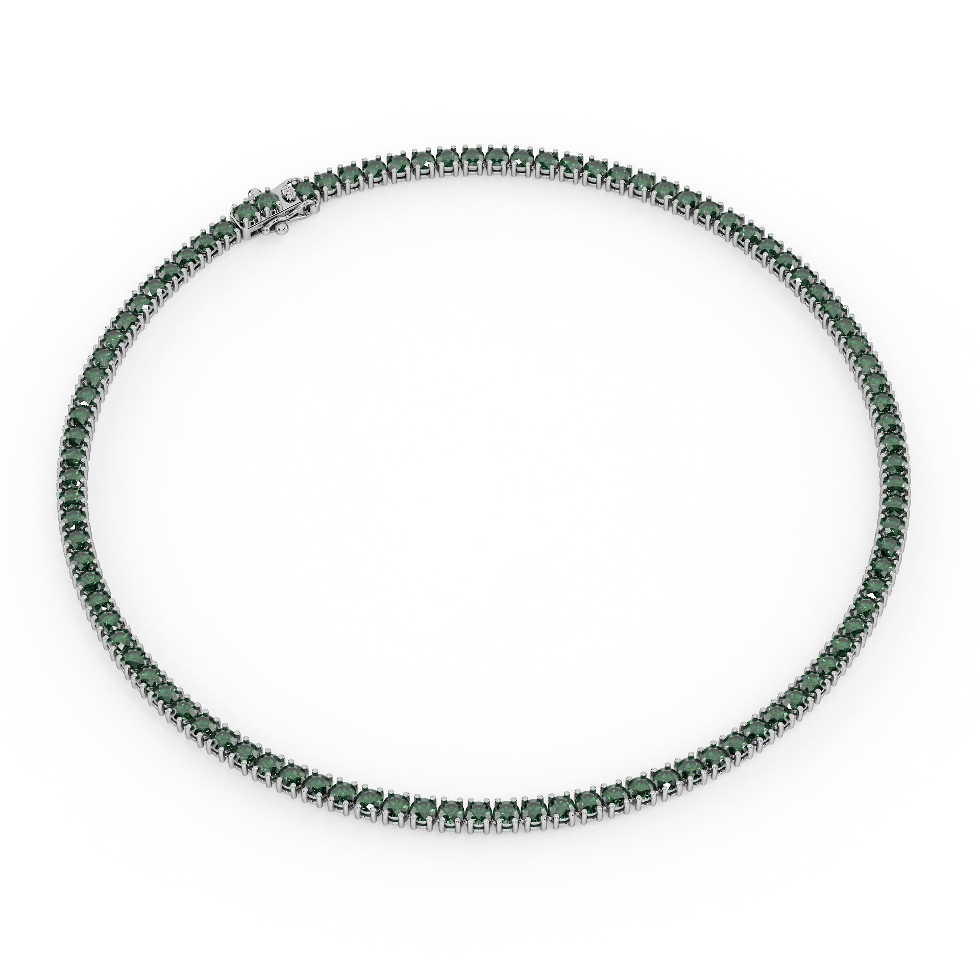 Statement 11-Color 23ct Diamond Tennis Necklace