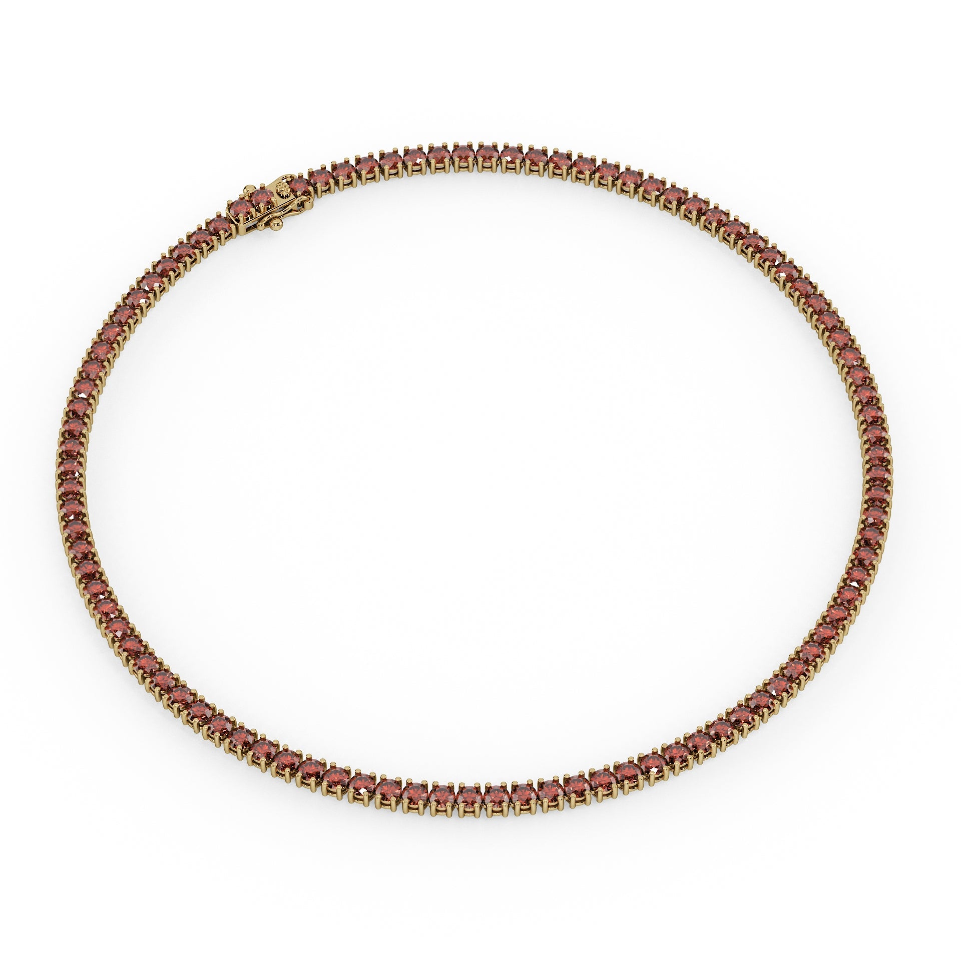 Statement 11-Color 23ct Diamond Tennis Necklace