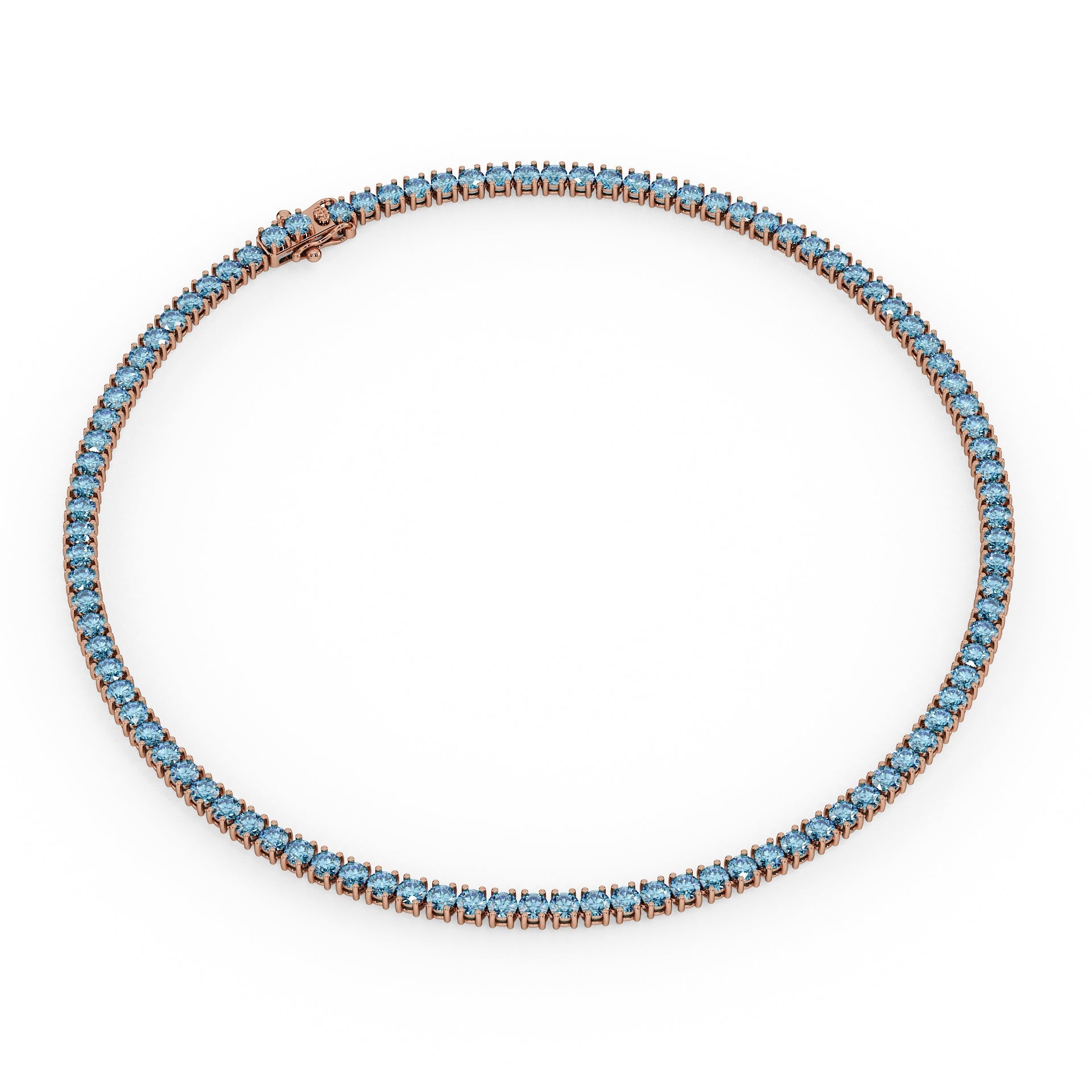 Statement 11-Color 23ct Diamond Tennis Necklace