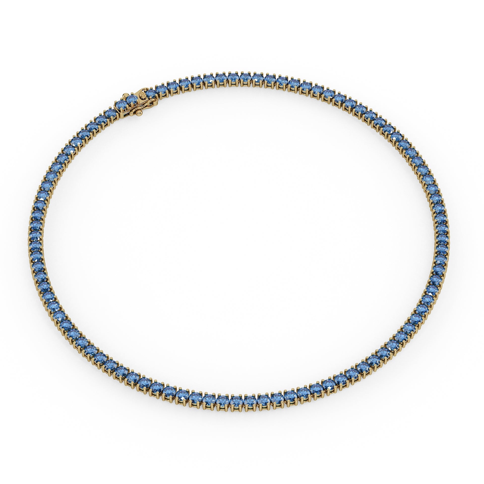 Statement 11-Color 23ct Diamond Tennis Necklace