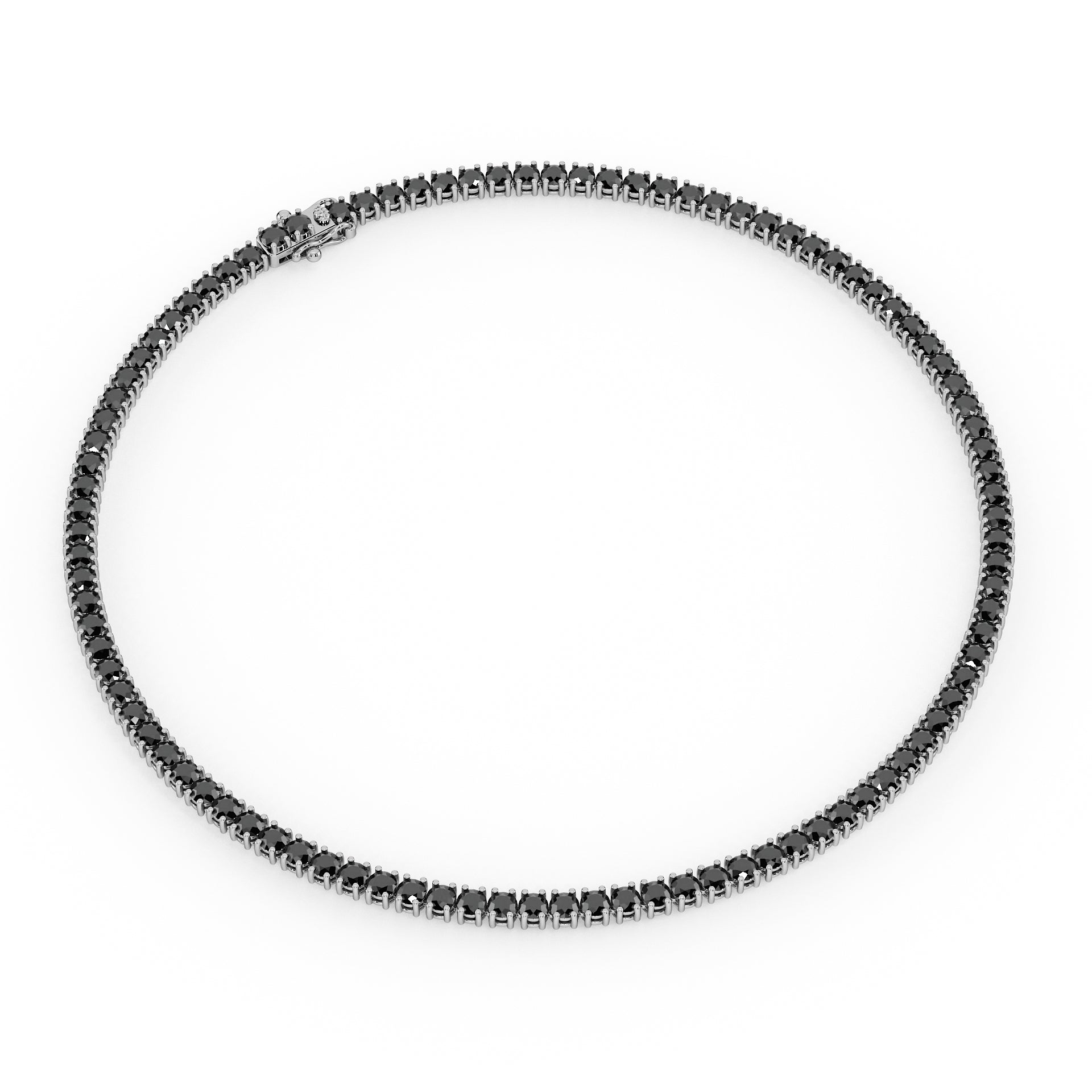Statement 11-Color 23ct Diamond Tennis Necklace