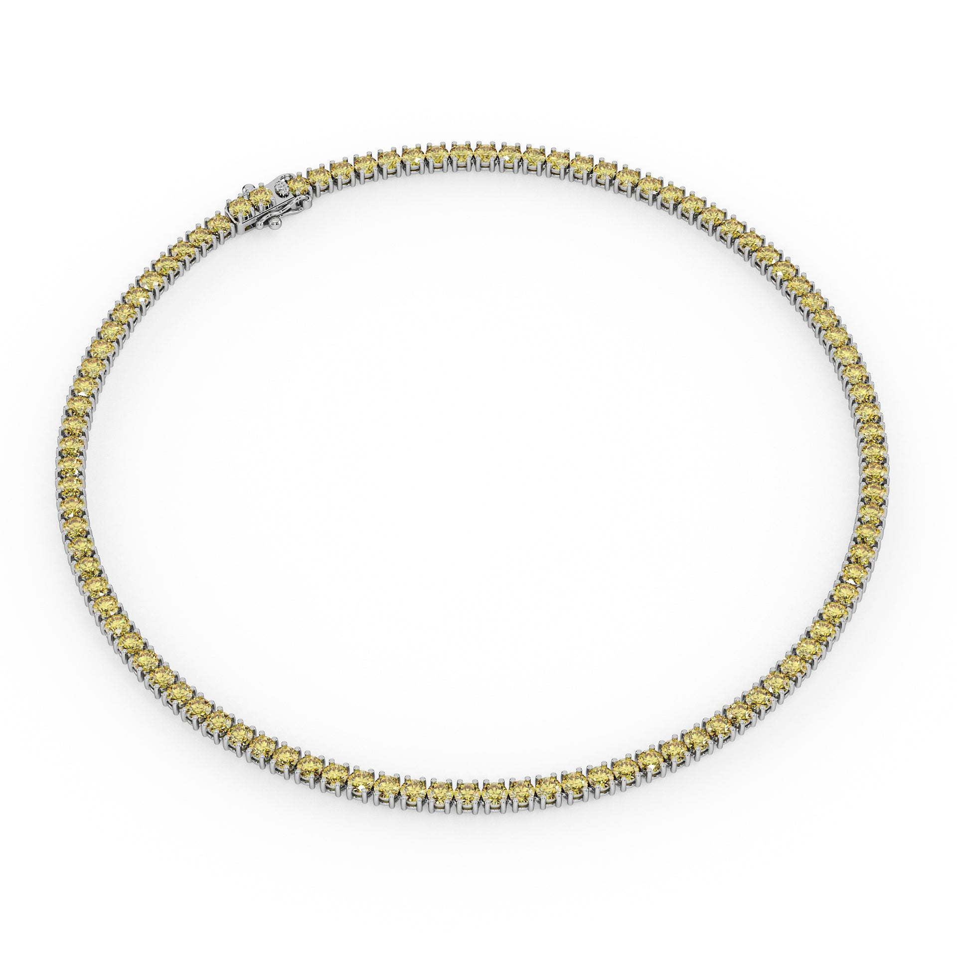 Statement 11-Color 23ct Diamond Tennis Necklace