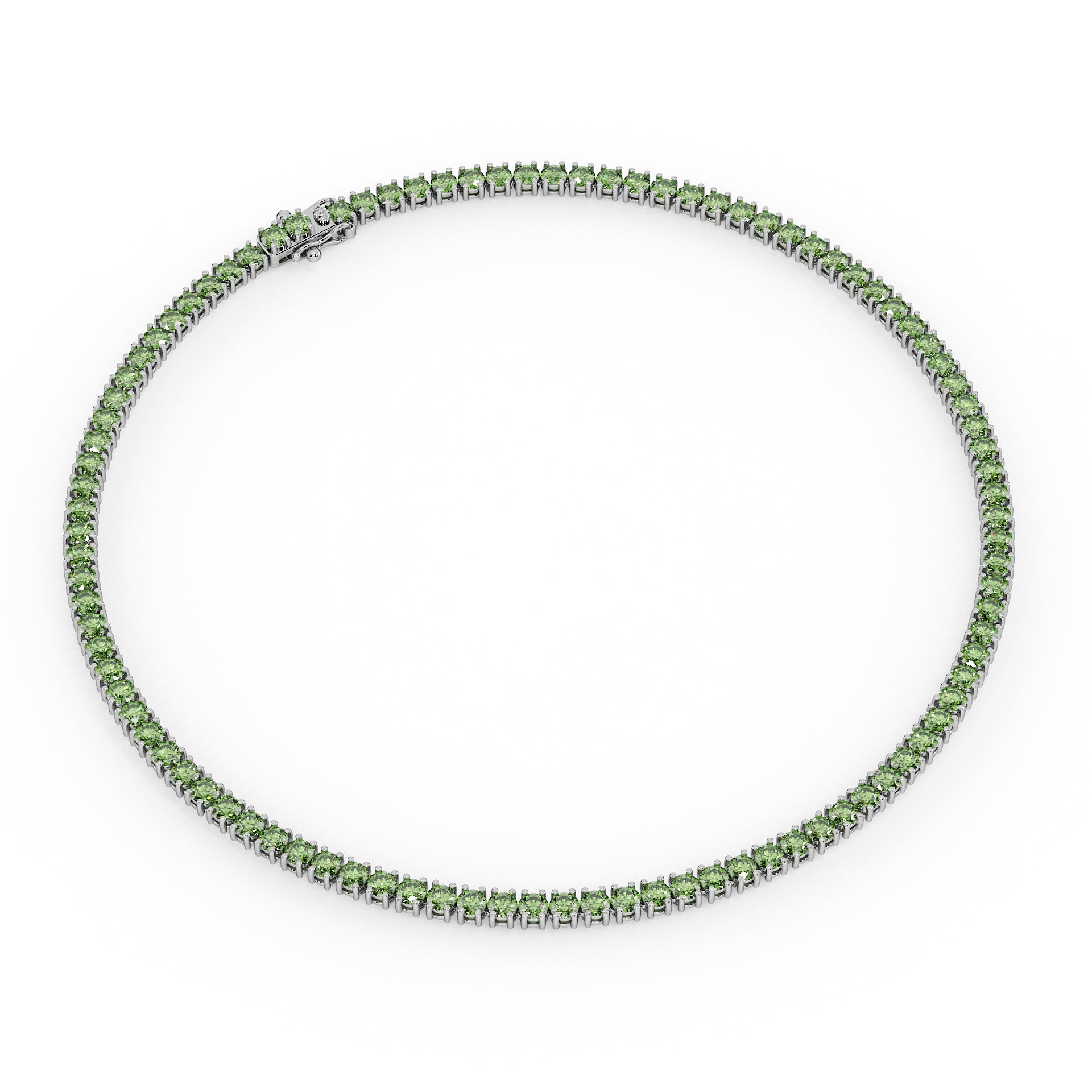 Statement 11-Color 23ct Diamond Tennis Necklace
