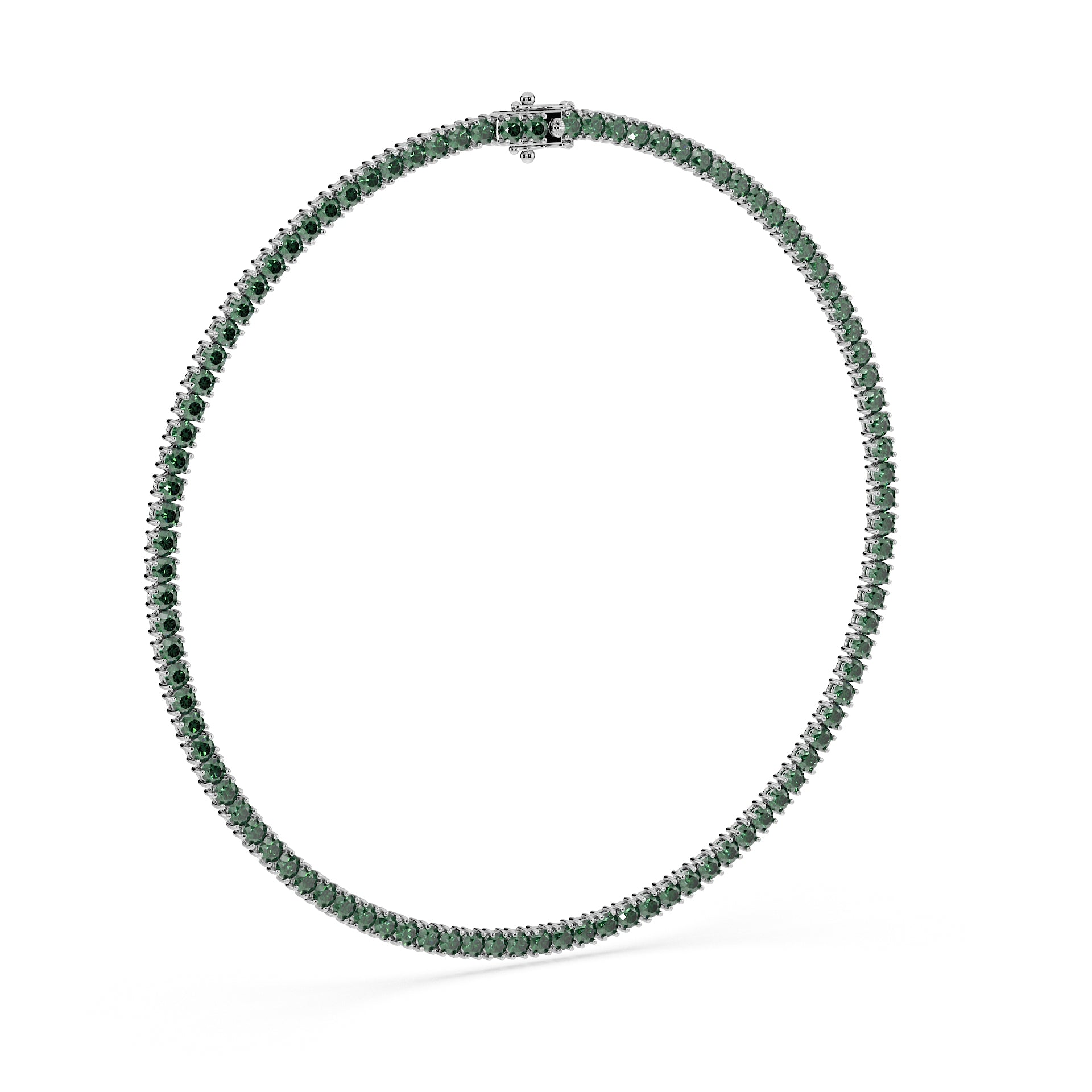 Statement 11-Color 23ct Diamond Tennis Necklace
