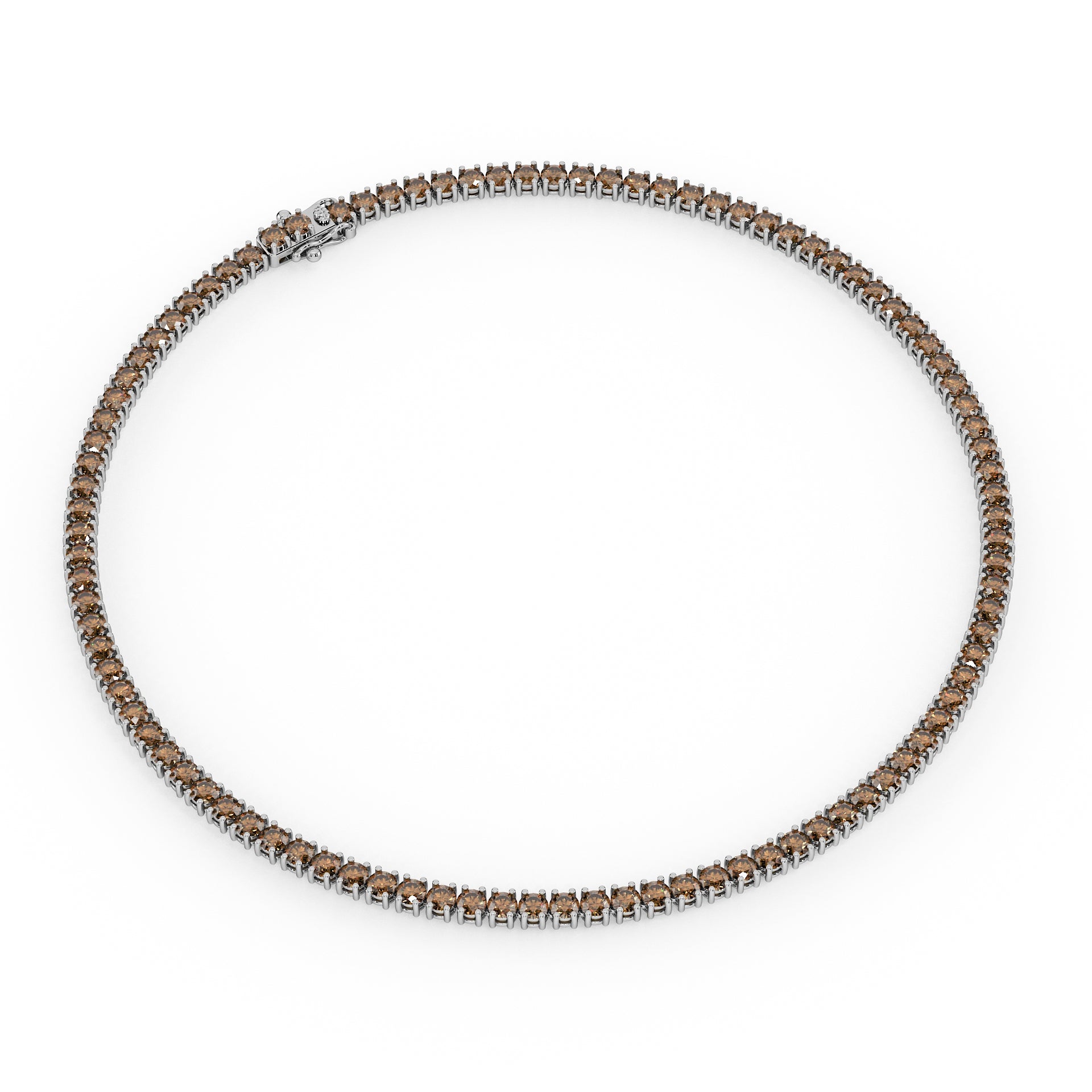 Statement 11-Color 23ct Diamond Tennis Necklace