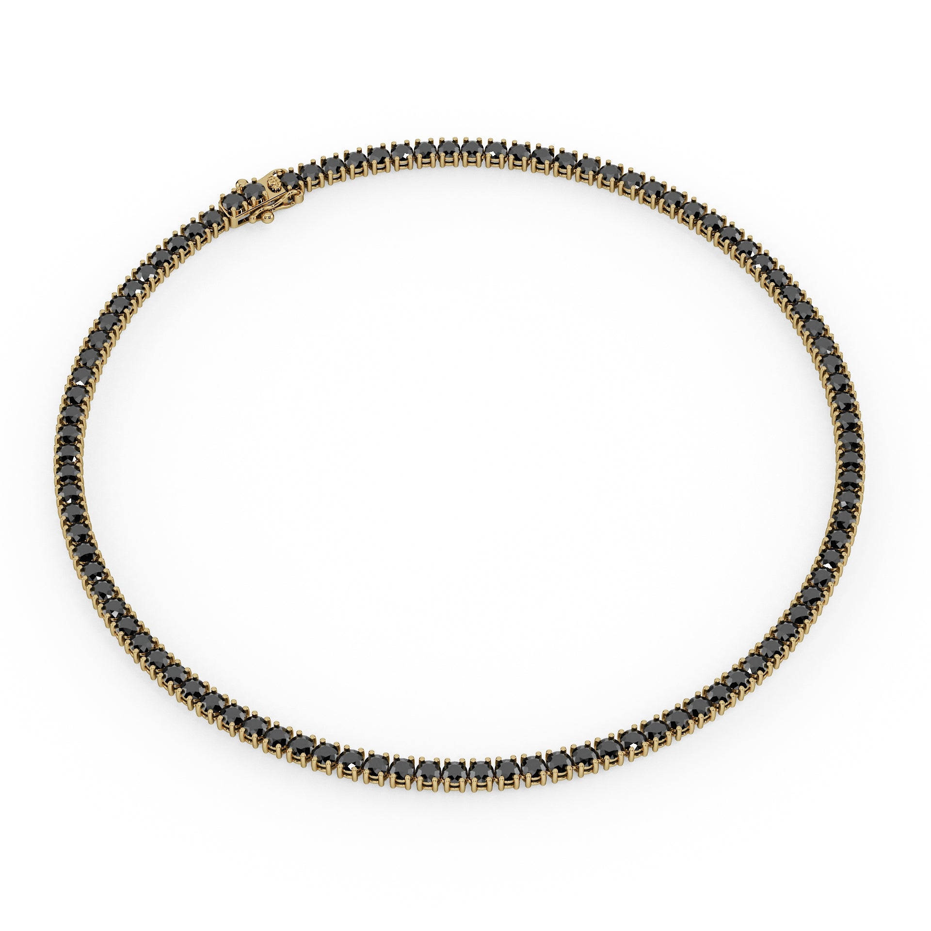 Statement 11-Color 23ct Diamond Tennis Necklace