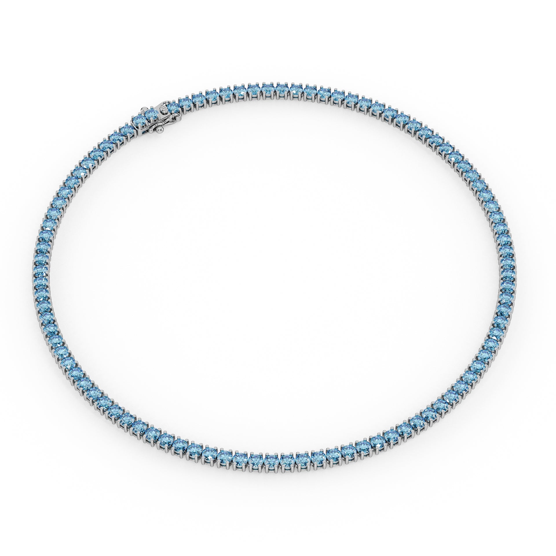 Statement 11-Color 23ct Diamond Tennis Necklace