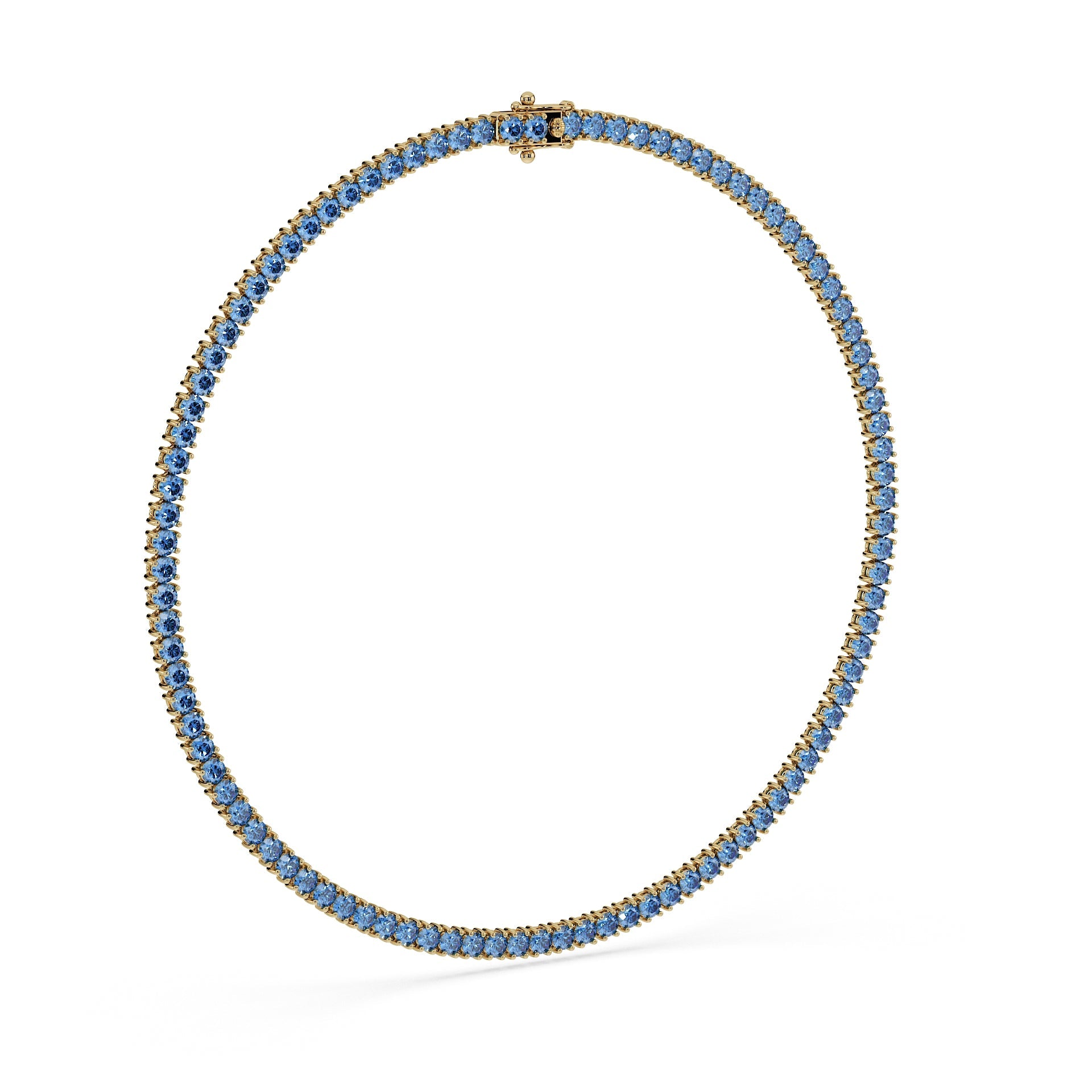 Statement 11-Color 23ct Diamond Tennis Necklace