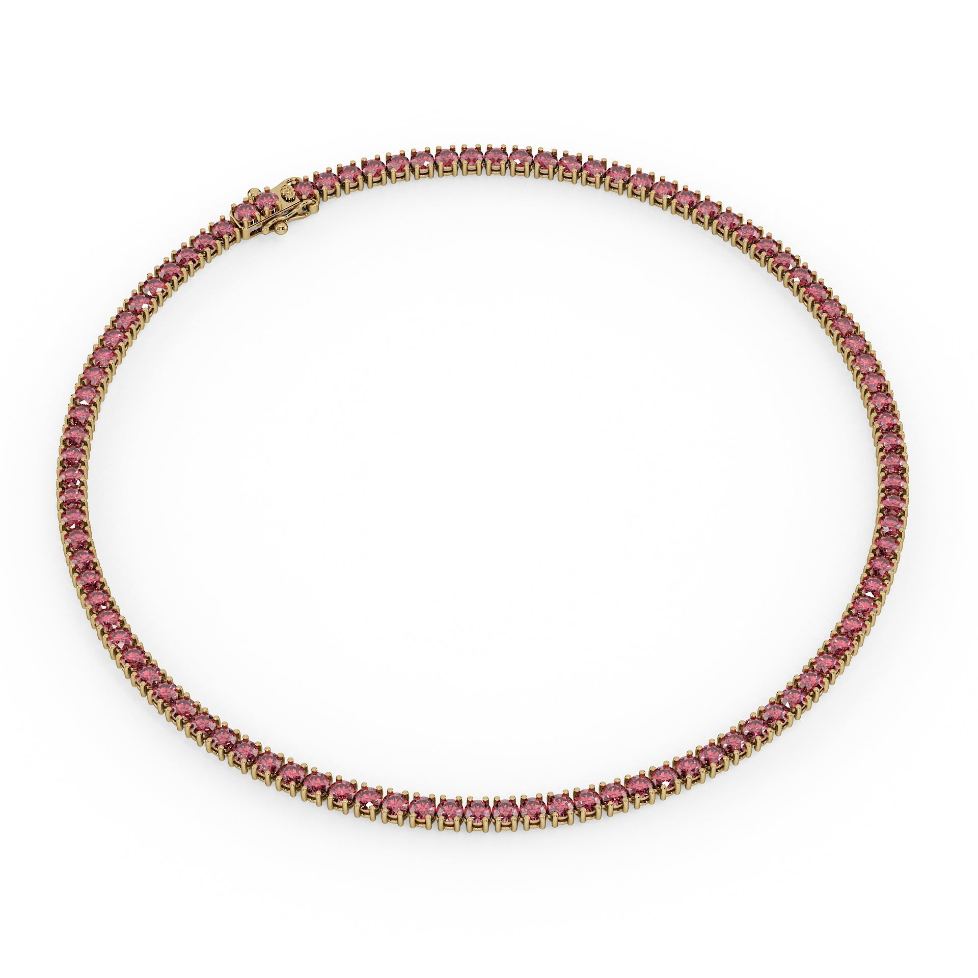 Statement 11-Color 23ct Diamond Tennis Necklace