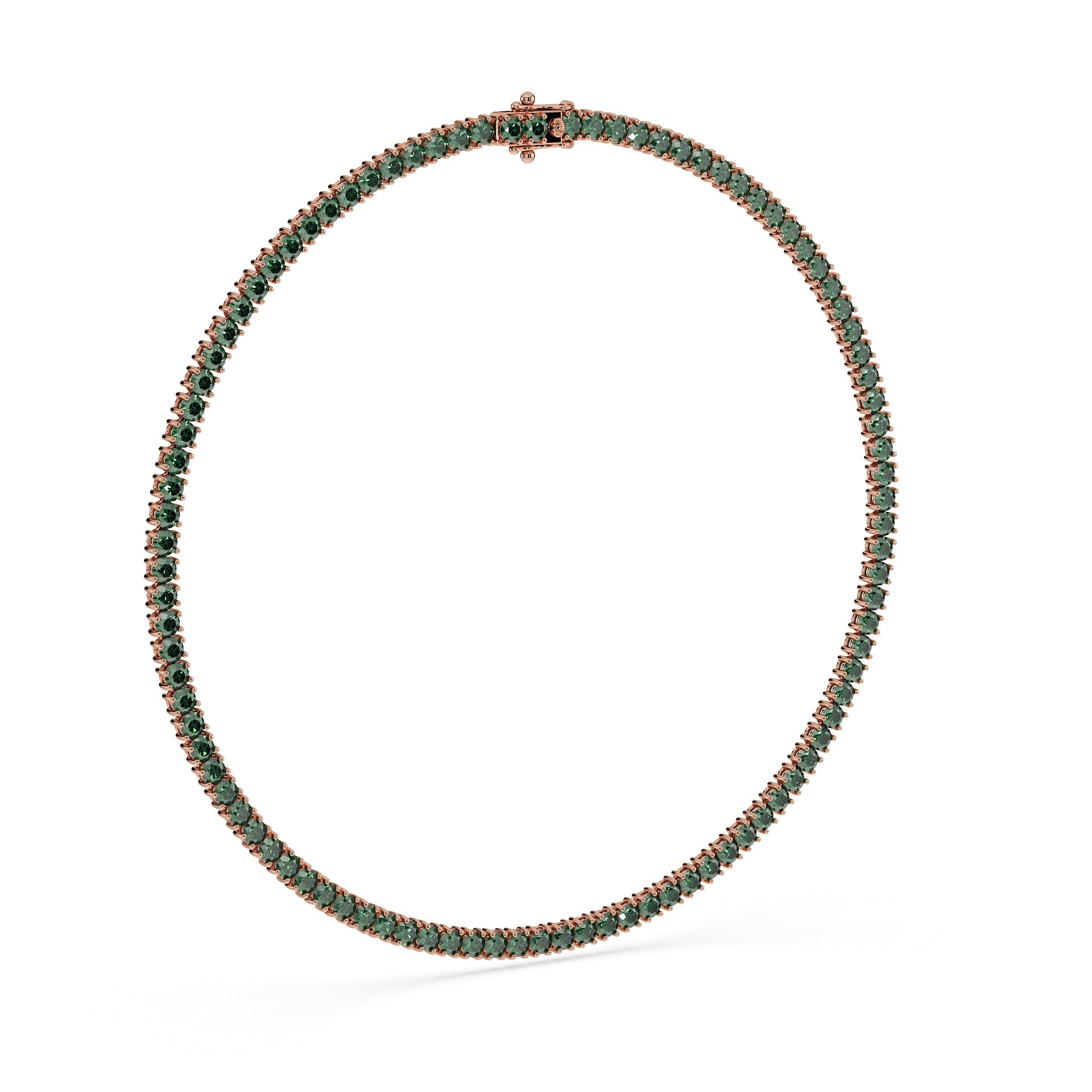 Statement 11-Color 23ct Diamond Tennis Necklace