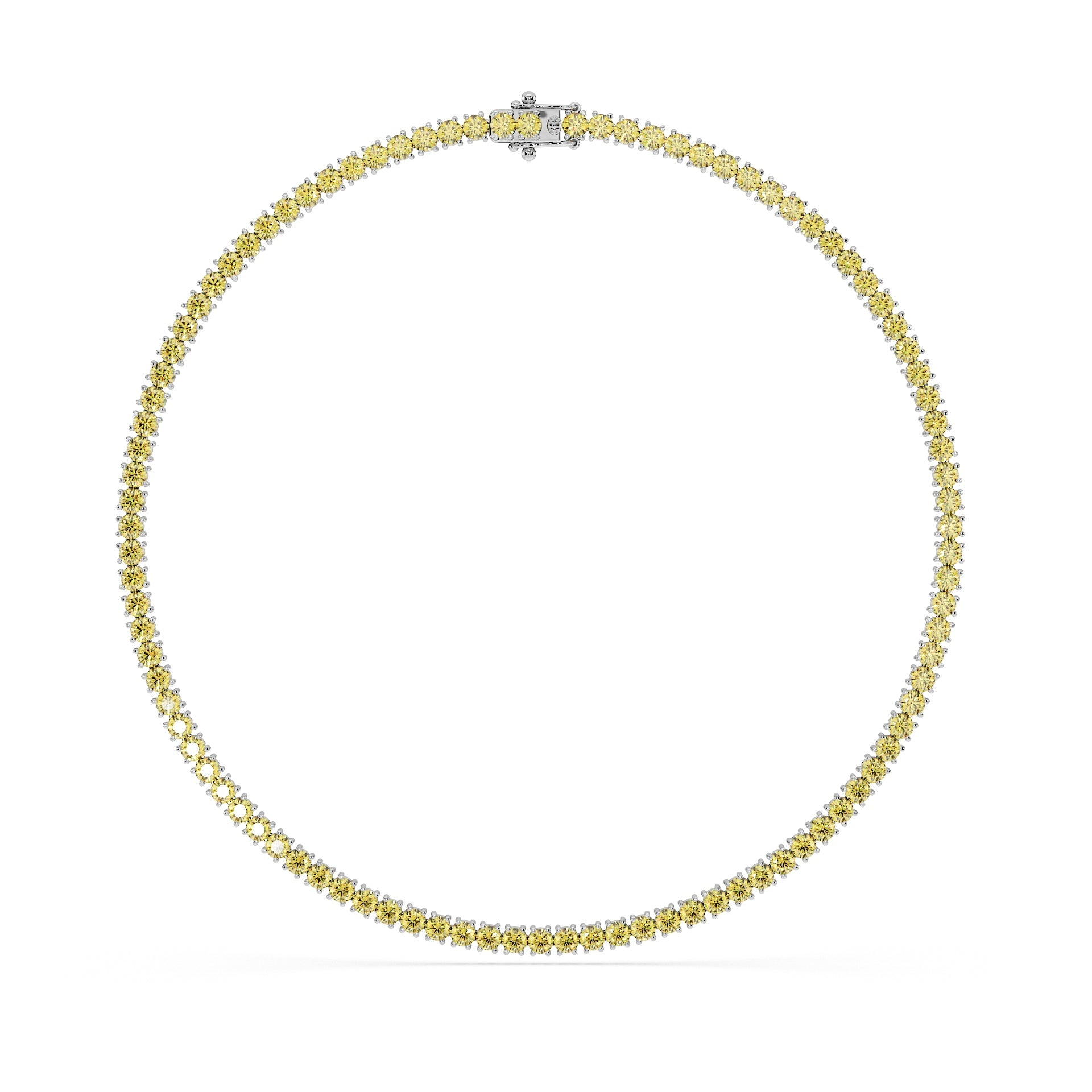 14K White gold_Yellow Diamond