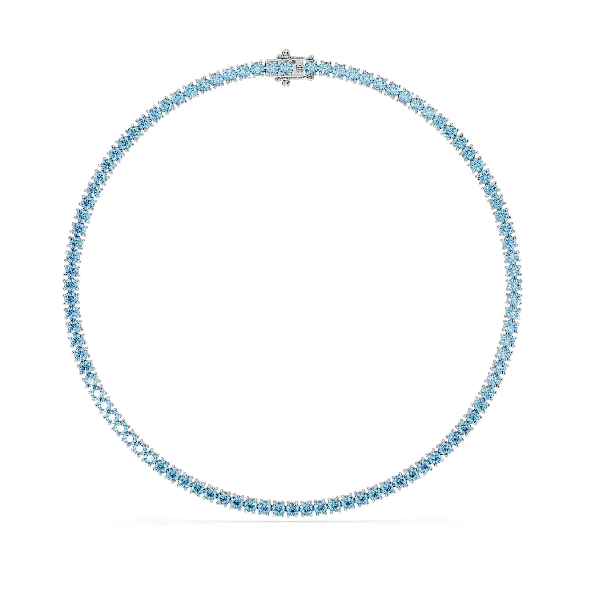 14K White gold_Ice Blue Diamond