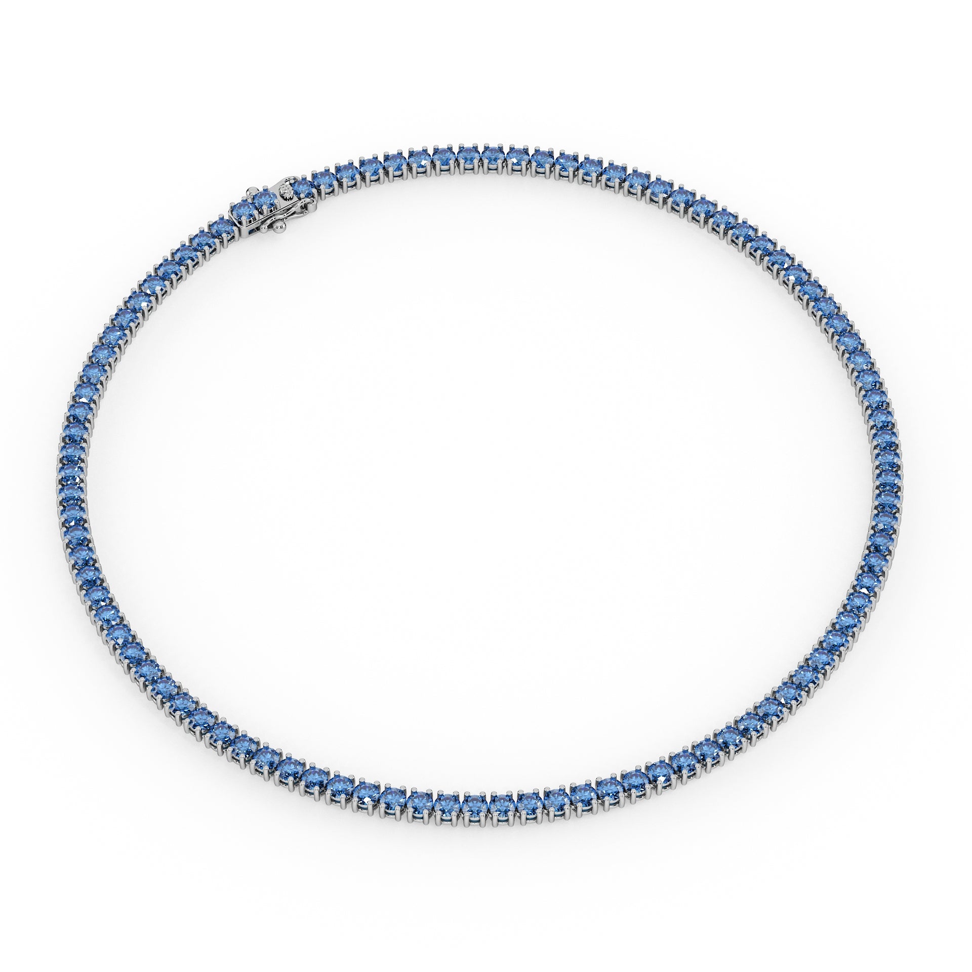 Statement 11-Color 23ct Diamond Tennis Necklace