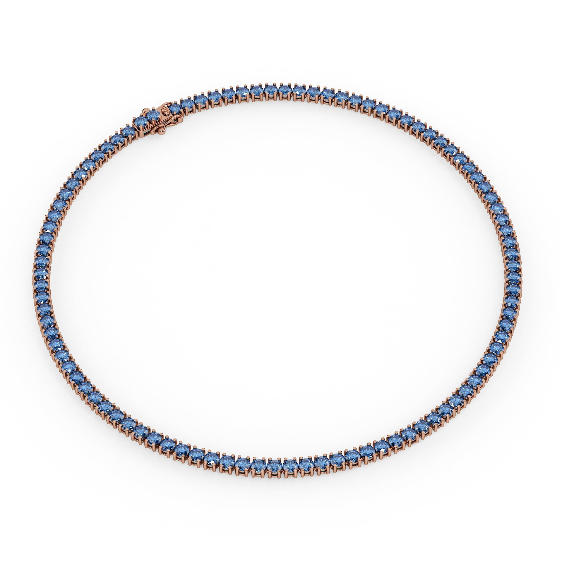 Statement 11-Color 23ct Diamond Tennis Necklace
