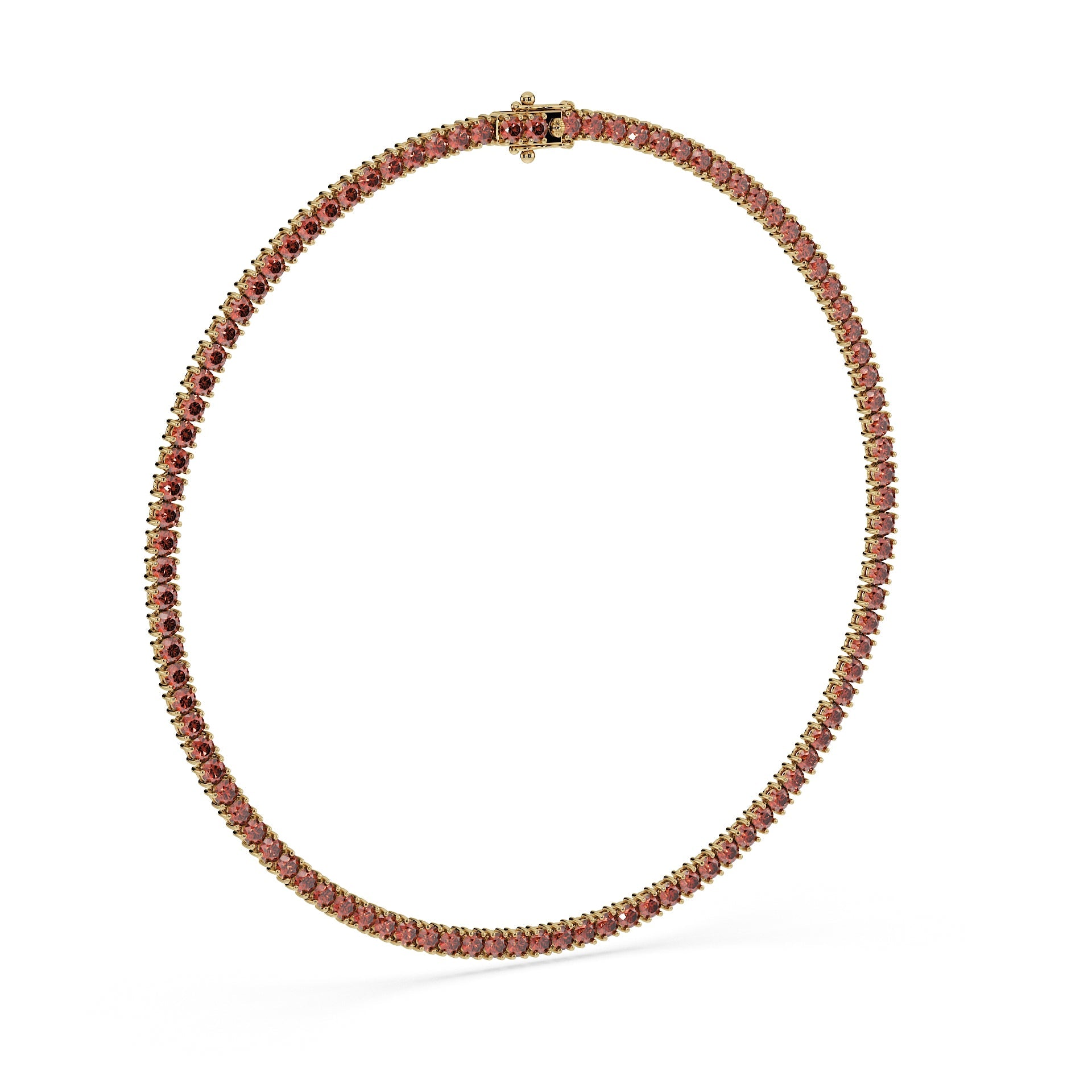 Statement 11-Color 23ct Diamond Tennis Necklace