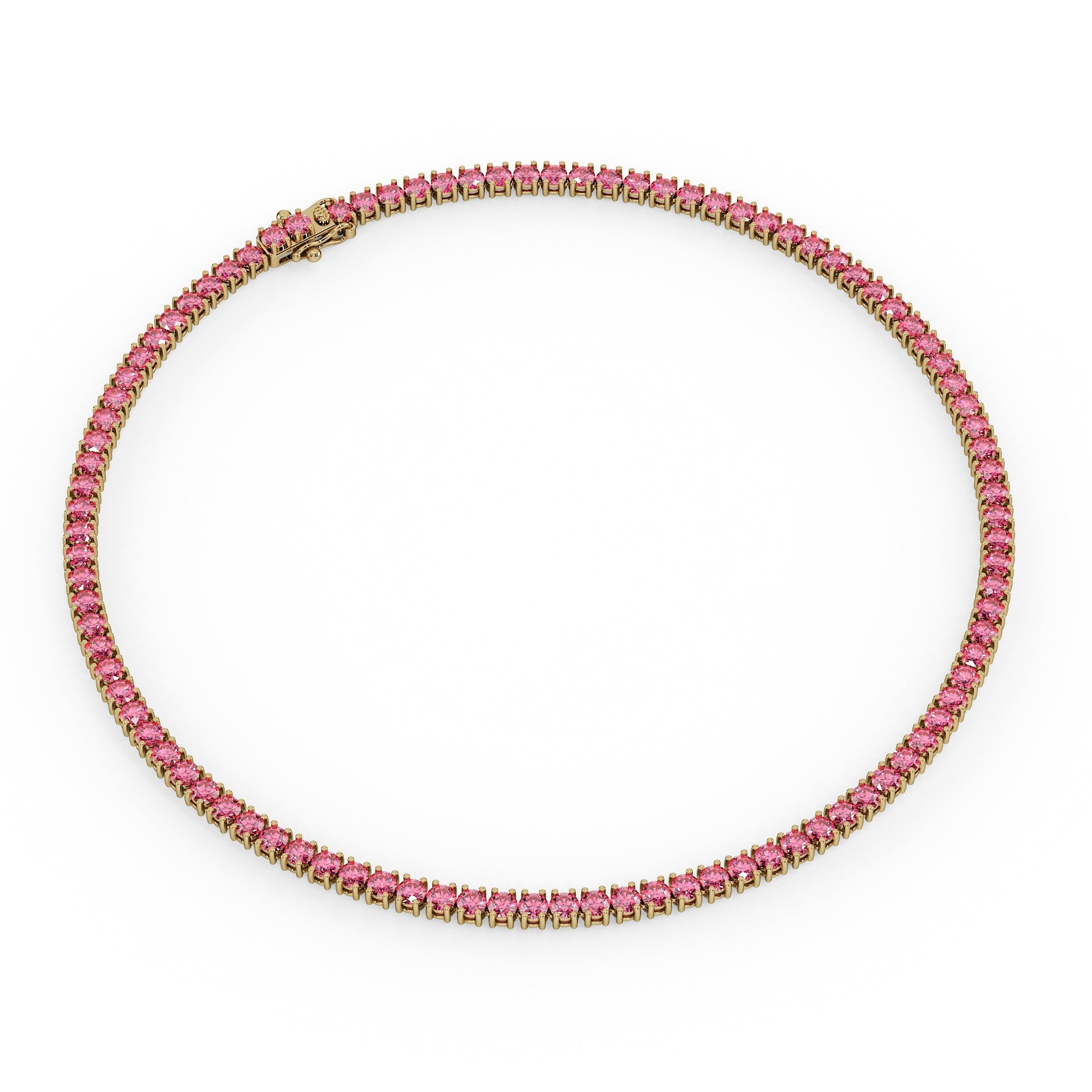 Statement 11-Color 23ct Diamond Tennis Necklace