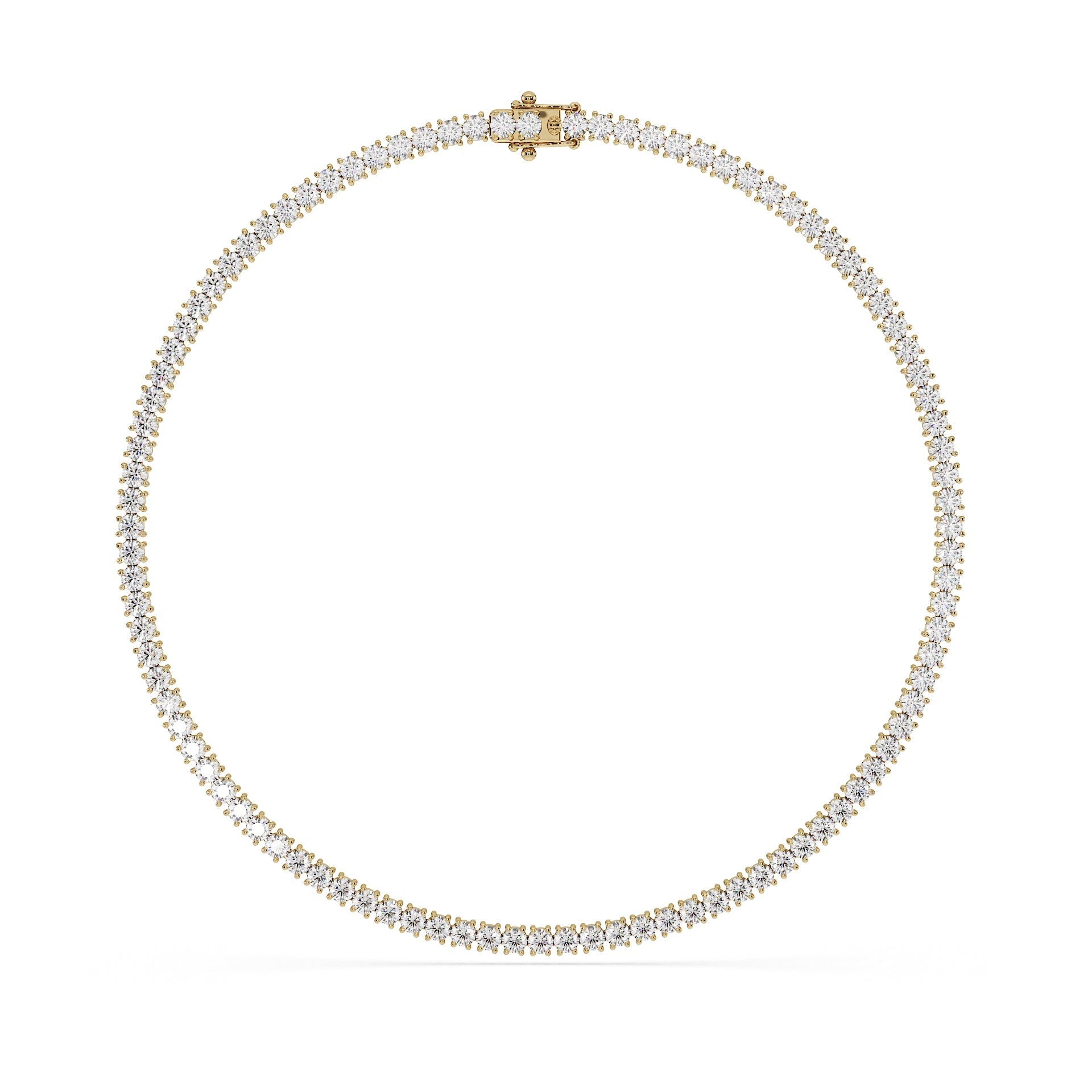 Statement 11-Color 23ct Diamond Tennis Necklace