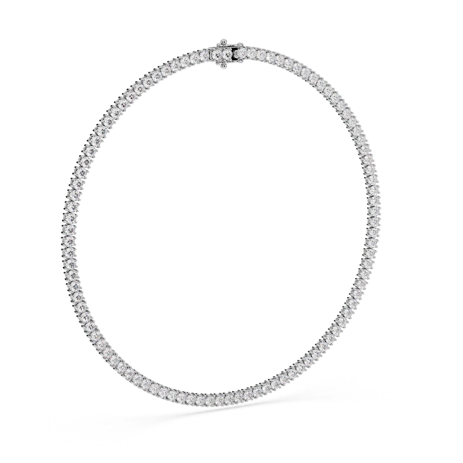 Statement 11-Color 23ct Diamond Tennis Necklace