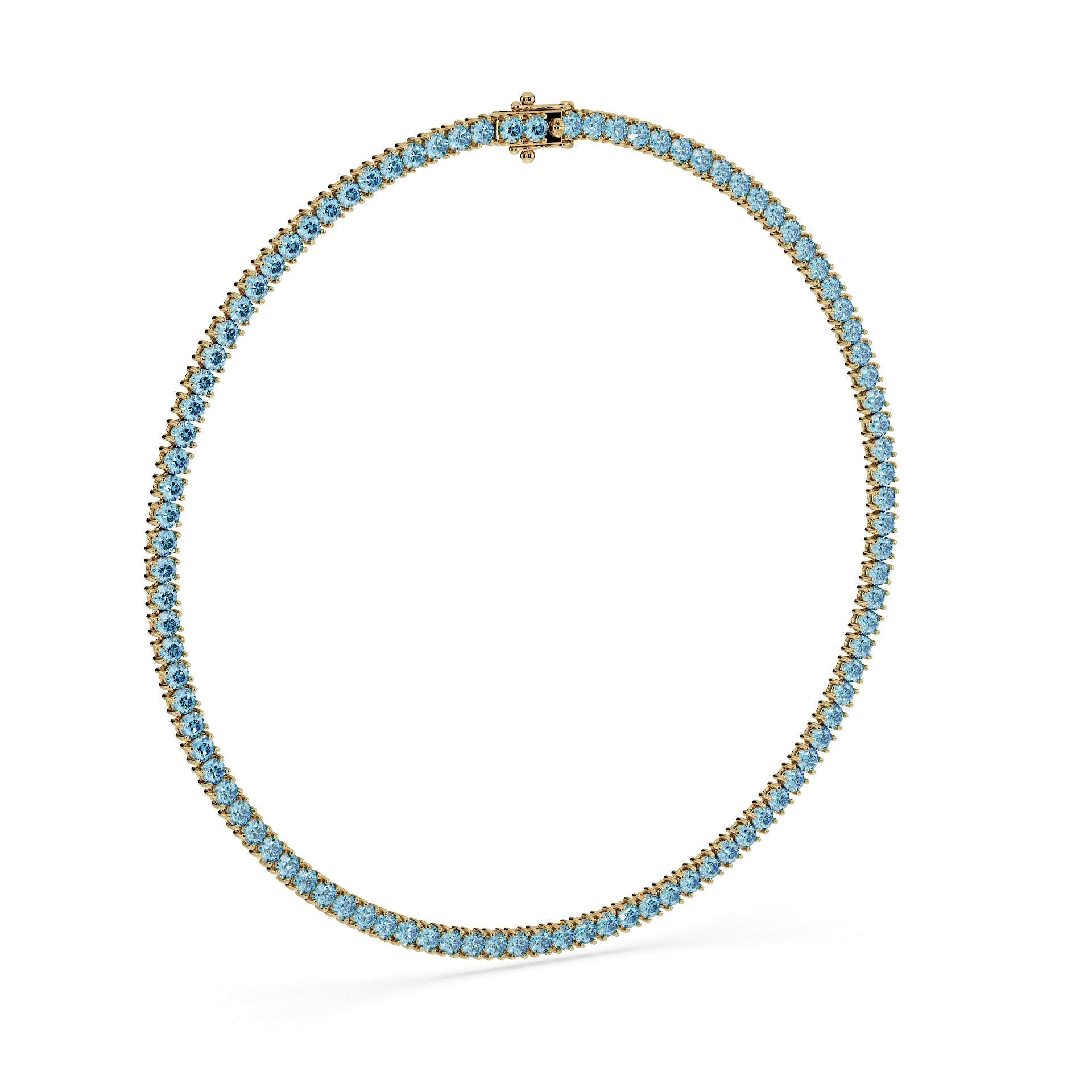 Statement 11-Color 23ct Diamond Tennis Necklace