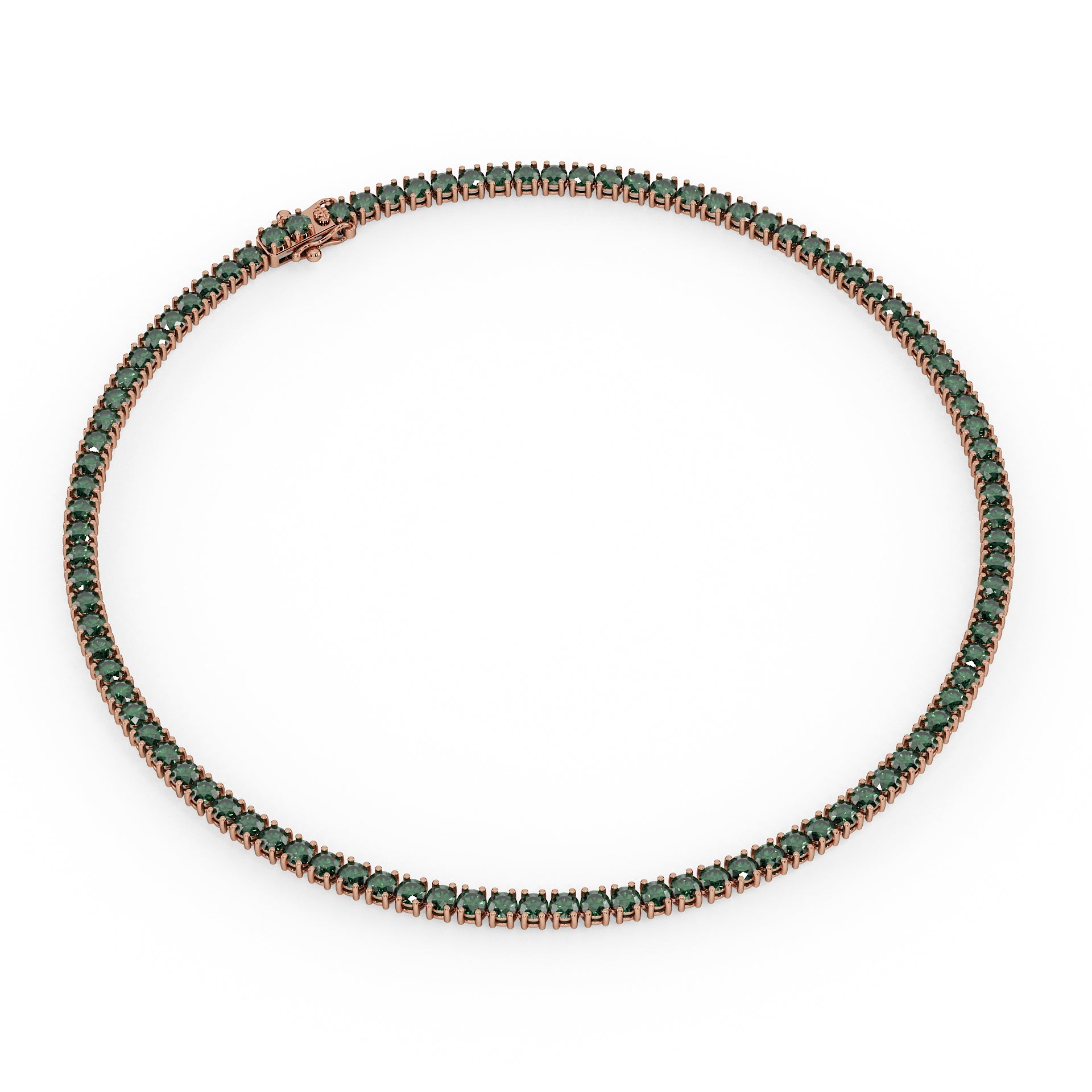 Statement 11-Color 23ct Diamond Tennis Necklace