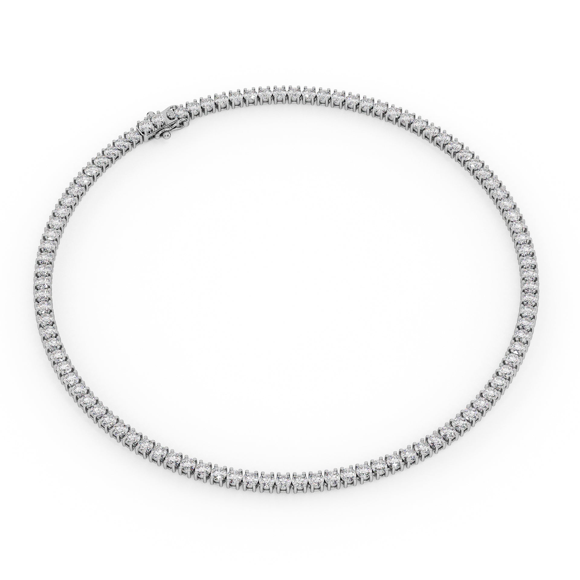 Statement 11-Color 23ct Diamond Tennis Necklace