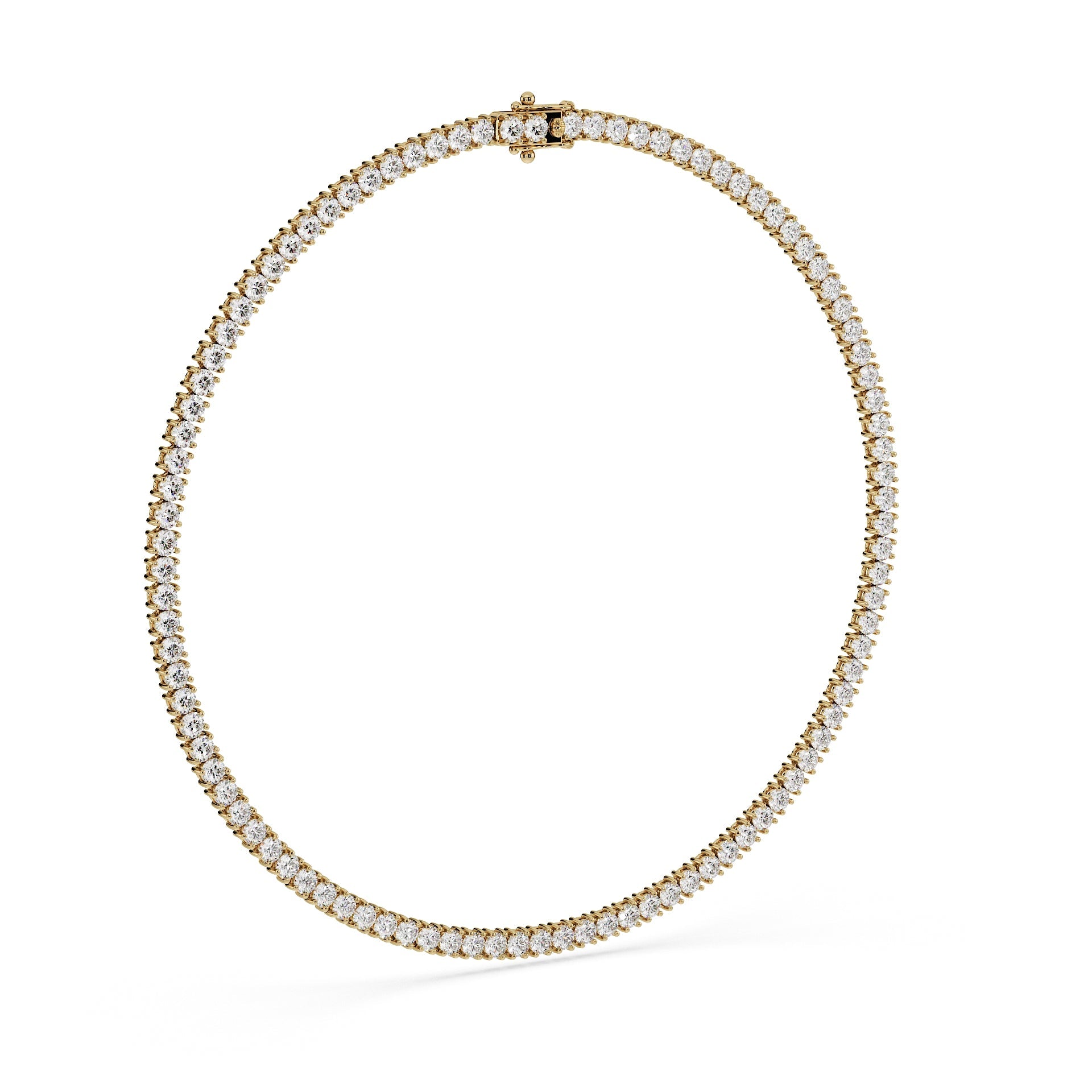 Statement 11-Color 23ct Diamond Tennis Necklace