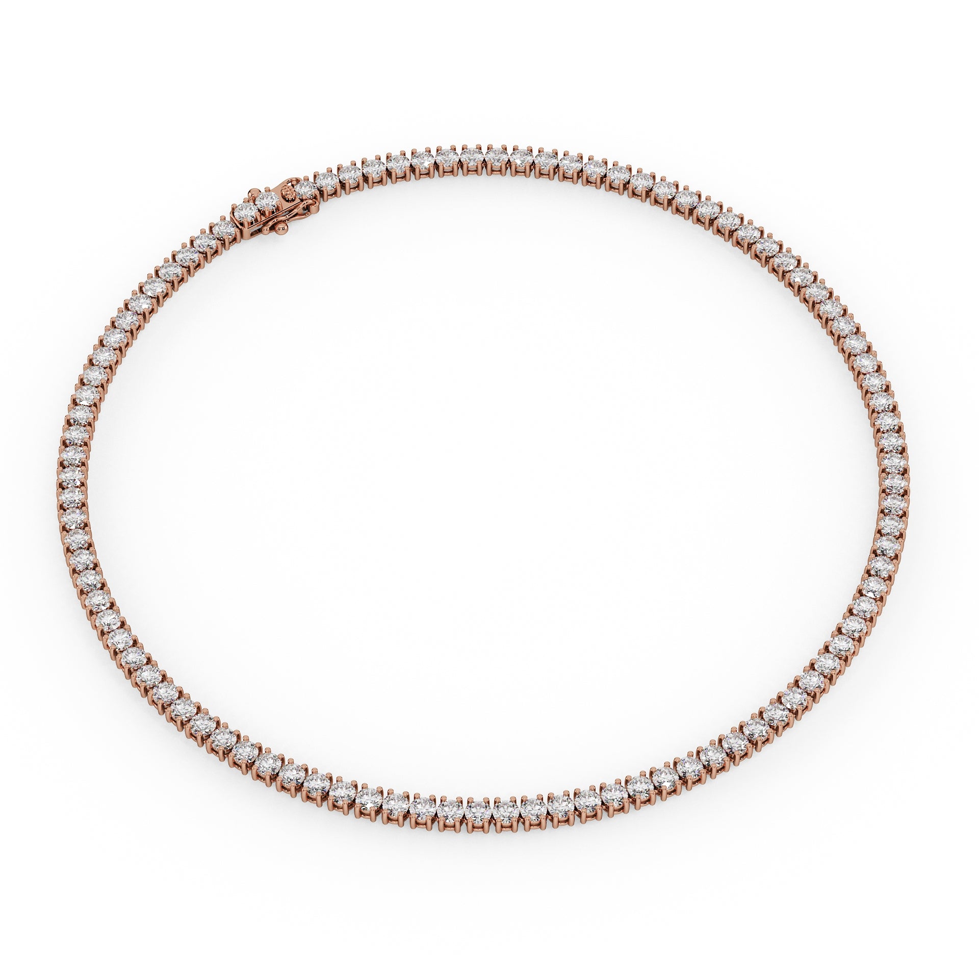 Statement 11-Color 23ct Diamond Tennis Necklace
