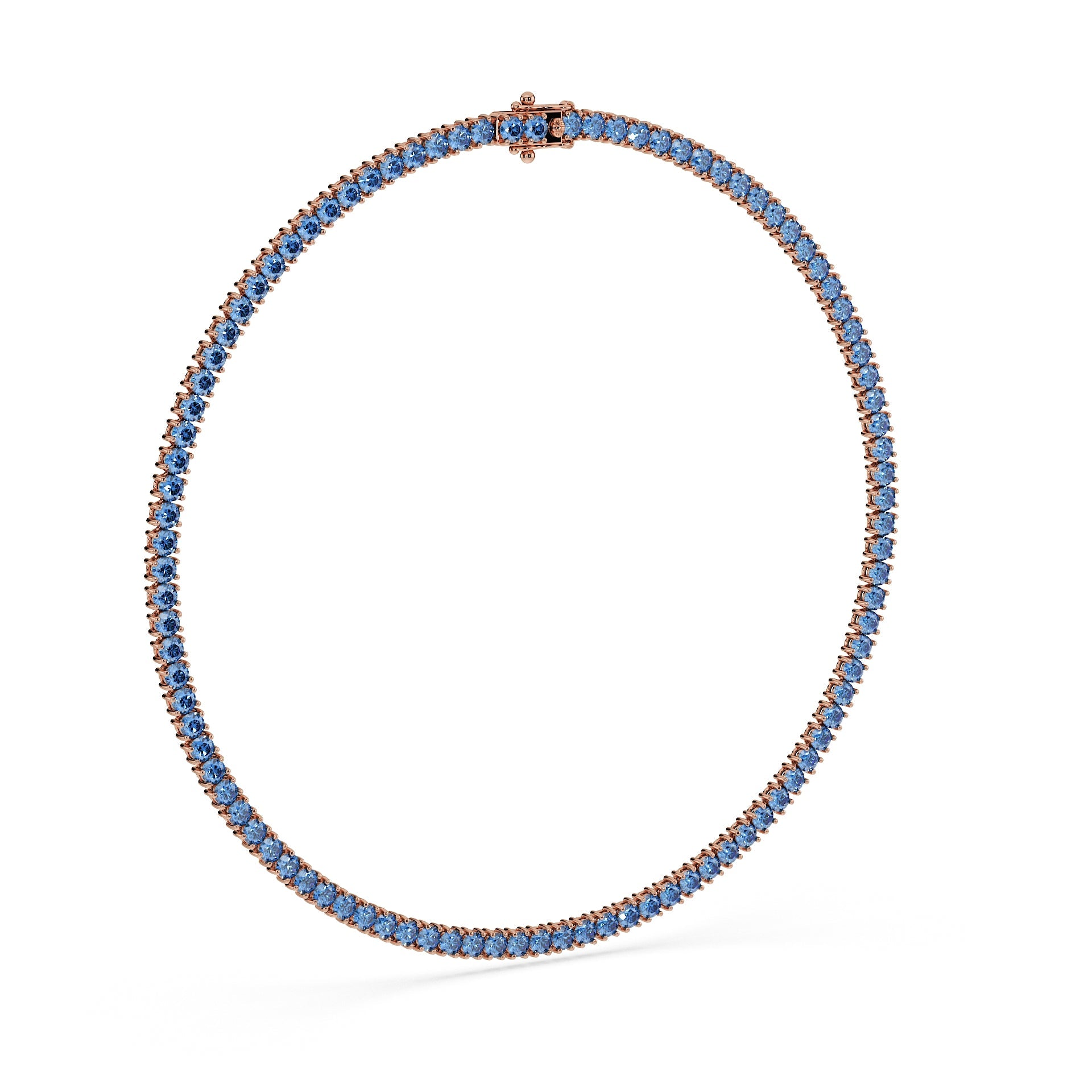 Statement 11-Color 23ct Diamond Tennis Necklace
