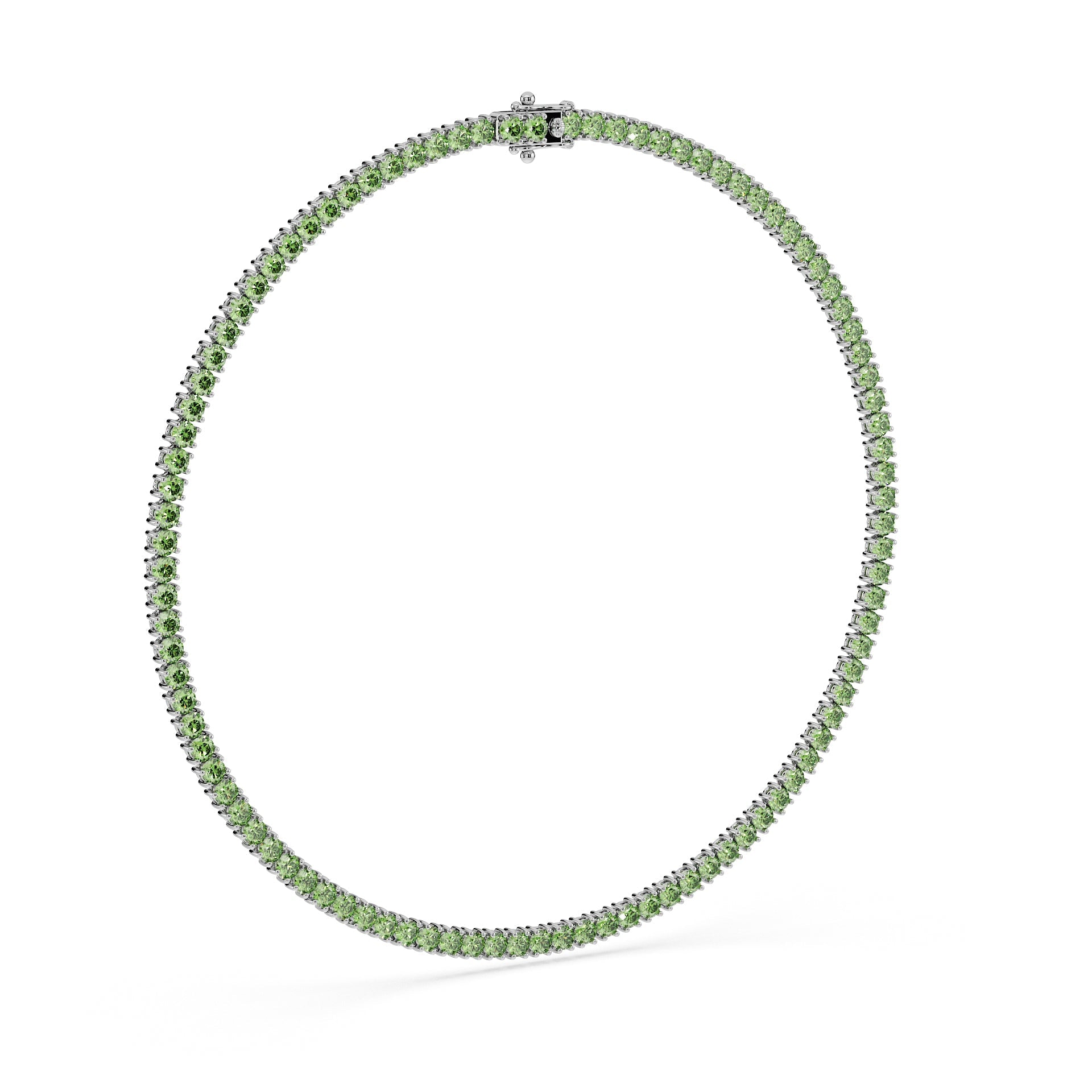 Statement 11-Color 23ct Diamond Tennis Necklace