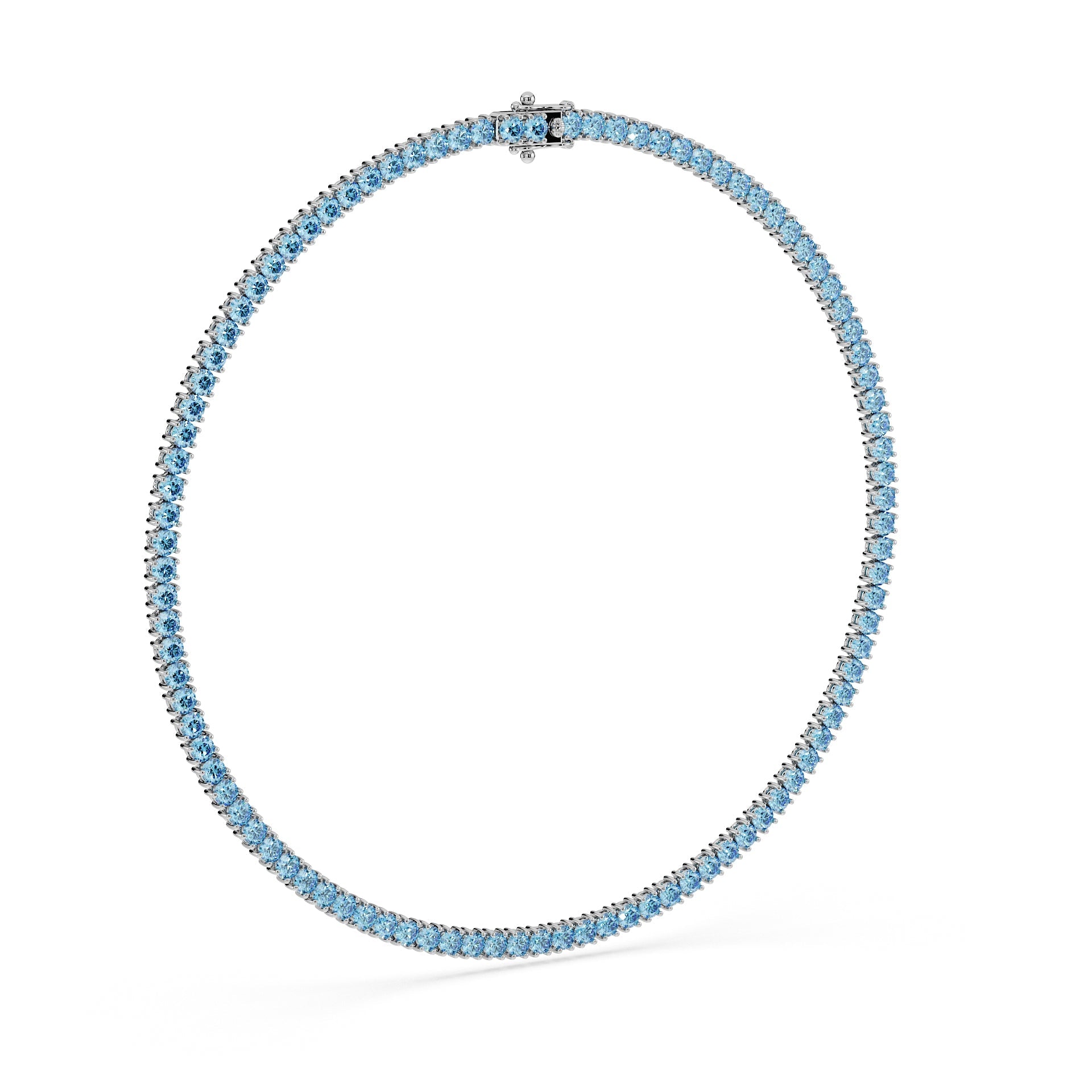 Statement 11-Color 23ct Diamond Tennis Necklace