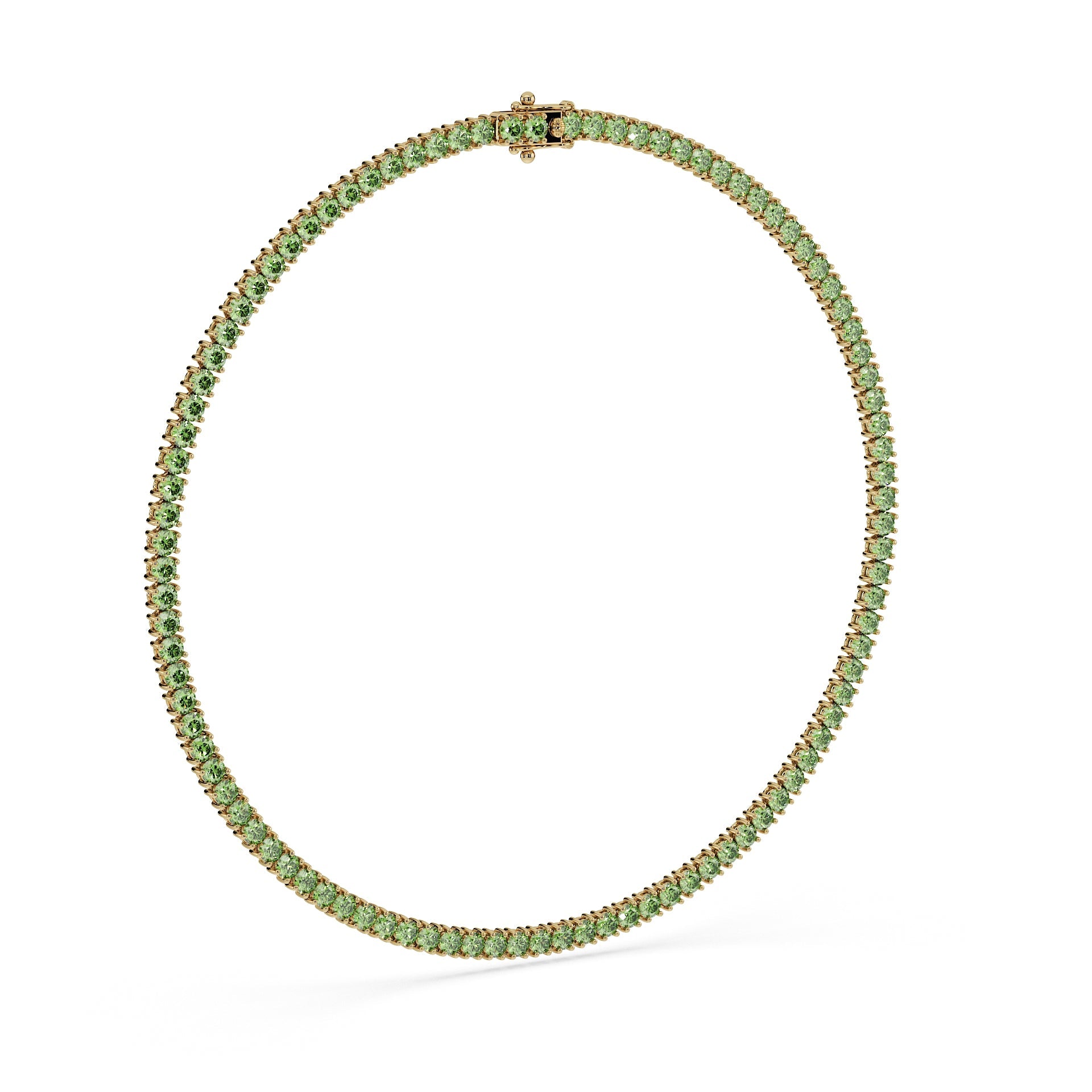 Statement 11-Color 23ct Diamond Tennis Necklace