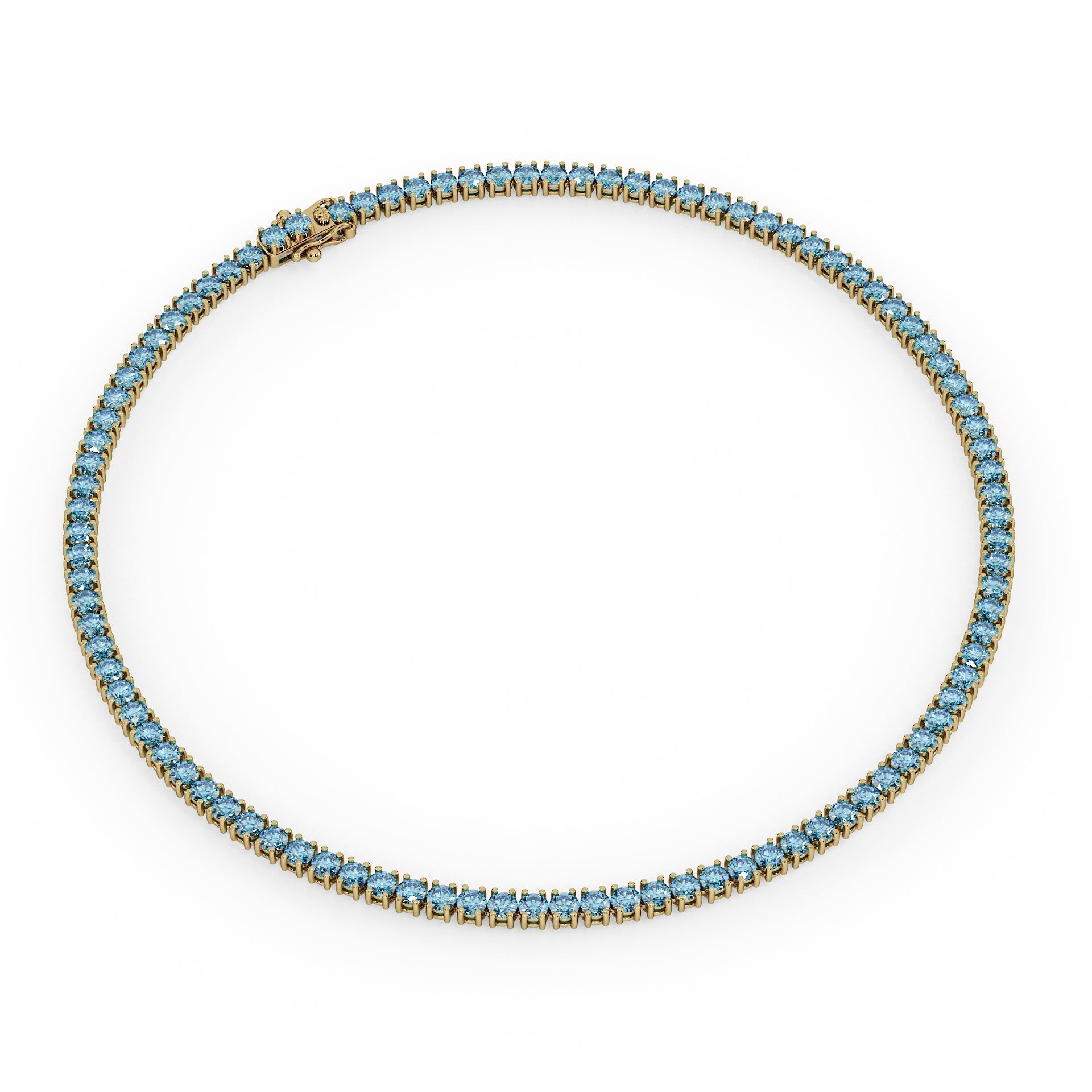 Statement 11-Color 23ct Diamond Tennis Necklace