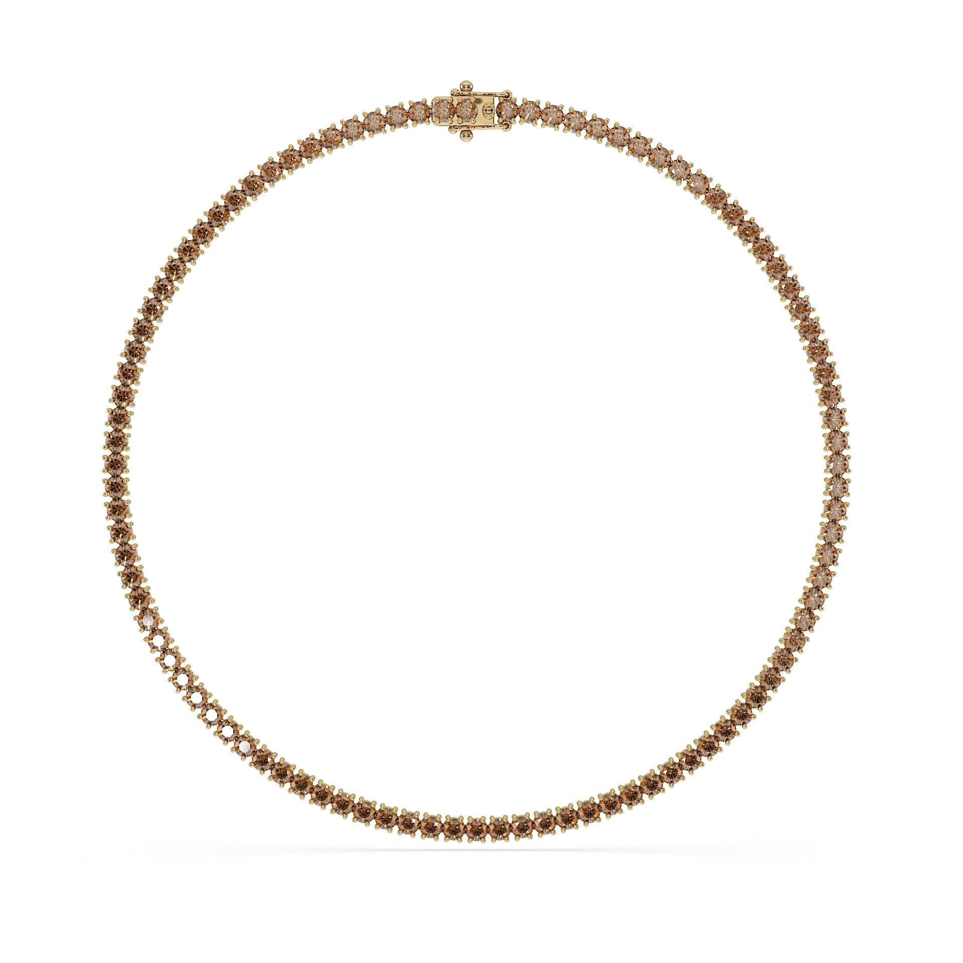 14K Yellow gold_Brown Diamond