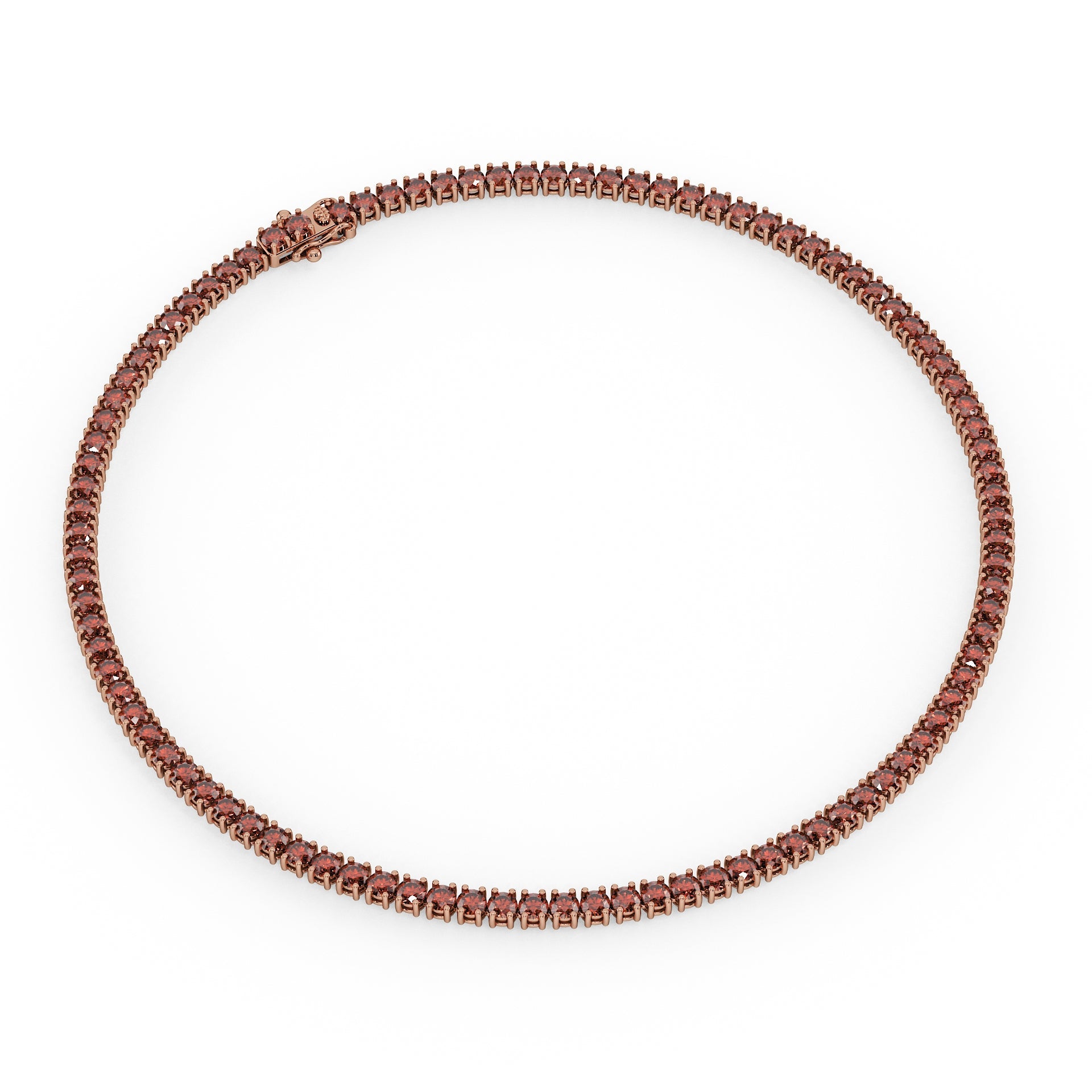 Statement 11-Color 23ct Diamond Tennis Necklace
