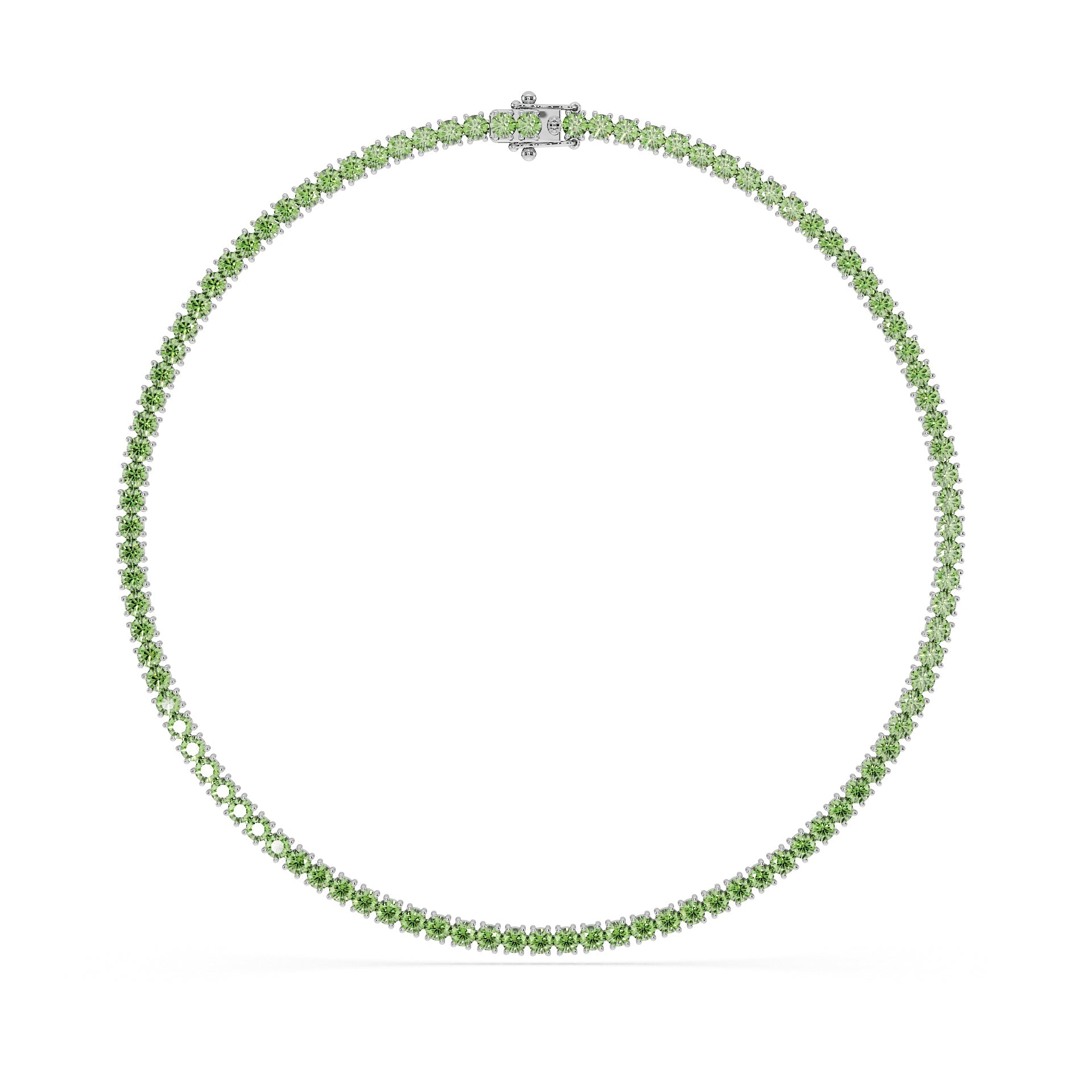 14K White gold_Ocean Green Diamond