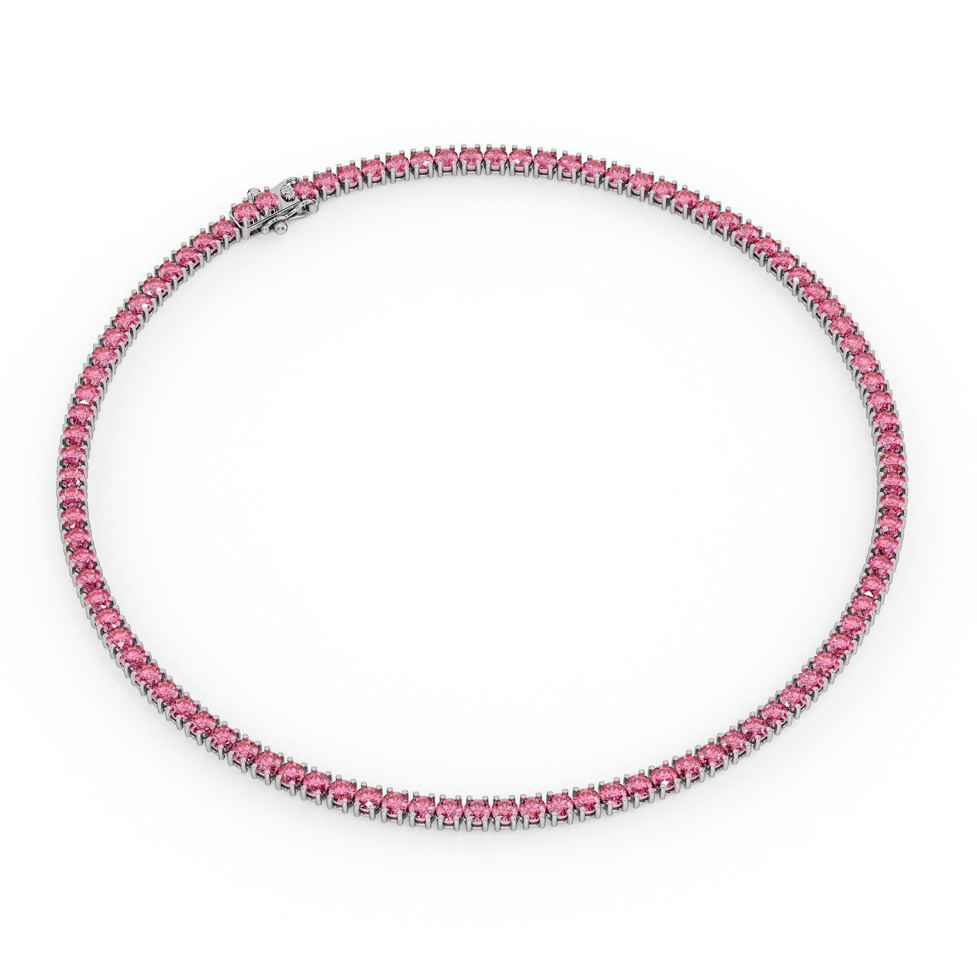 Statement 11-Color 23ct Diamond Tennis Necklace