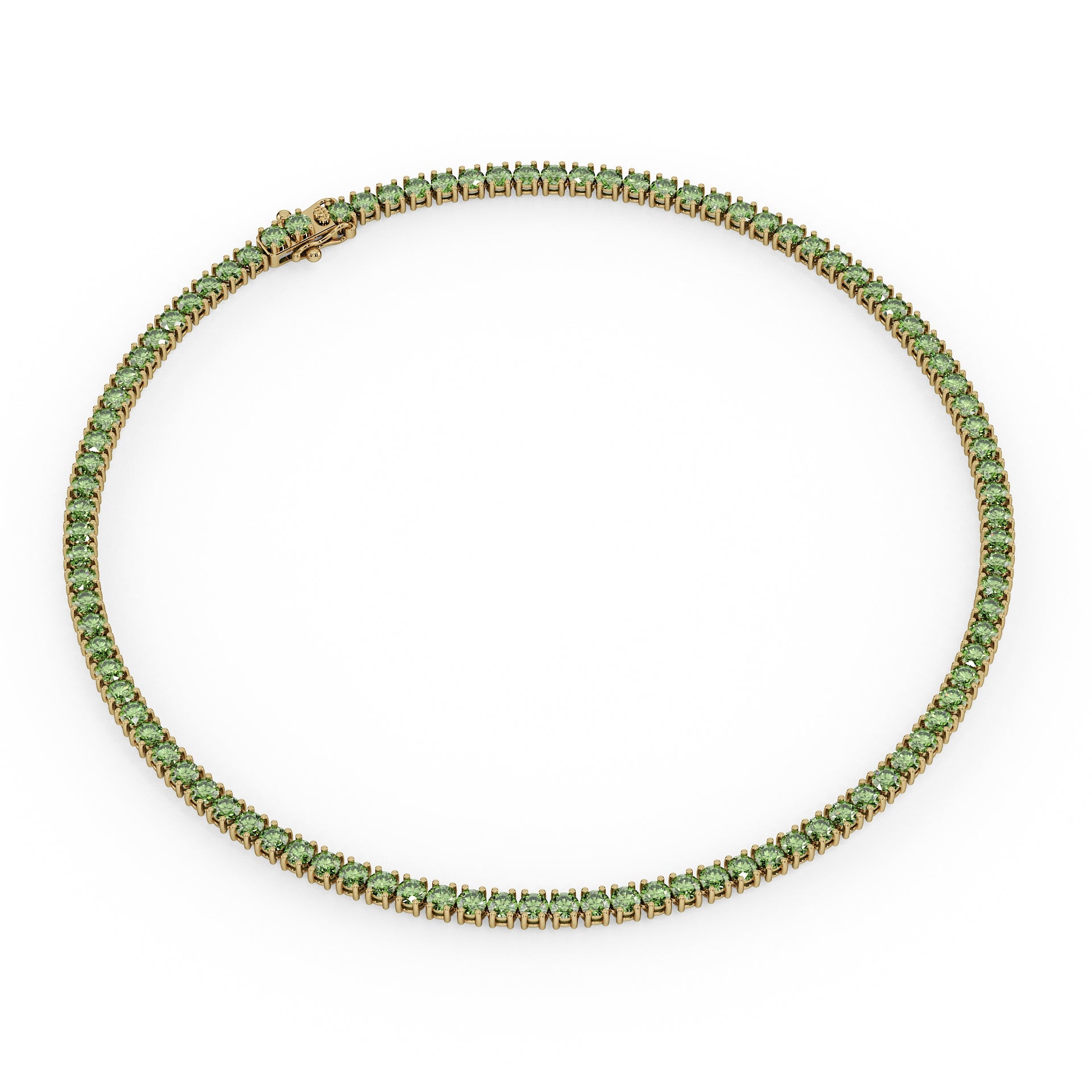 Statement 11-Color 23ct Diamond Tennis Necklace