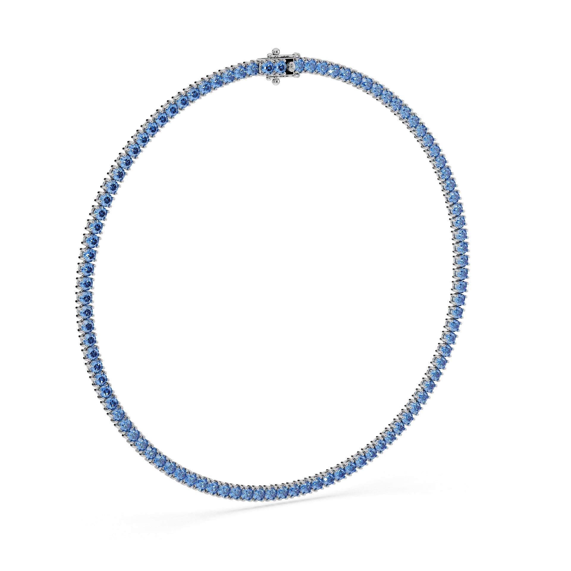 Statement 11-Color 23ct Diamond Tennis Necklace