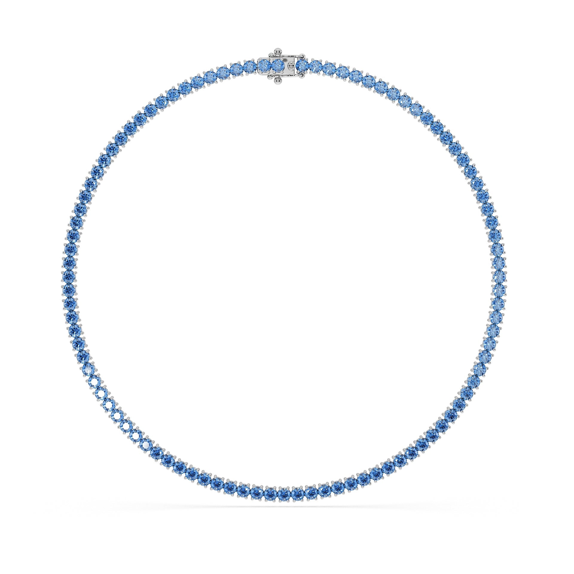 14K White gold_Royal Blue Diamond