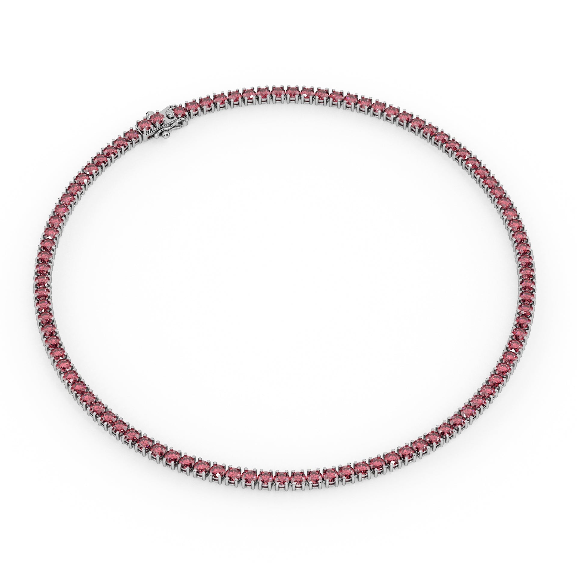 Statement 11-Color 23ct Diamond Tennis Necklace